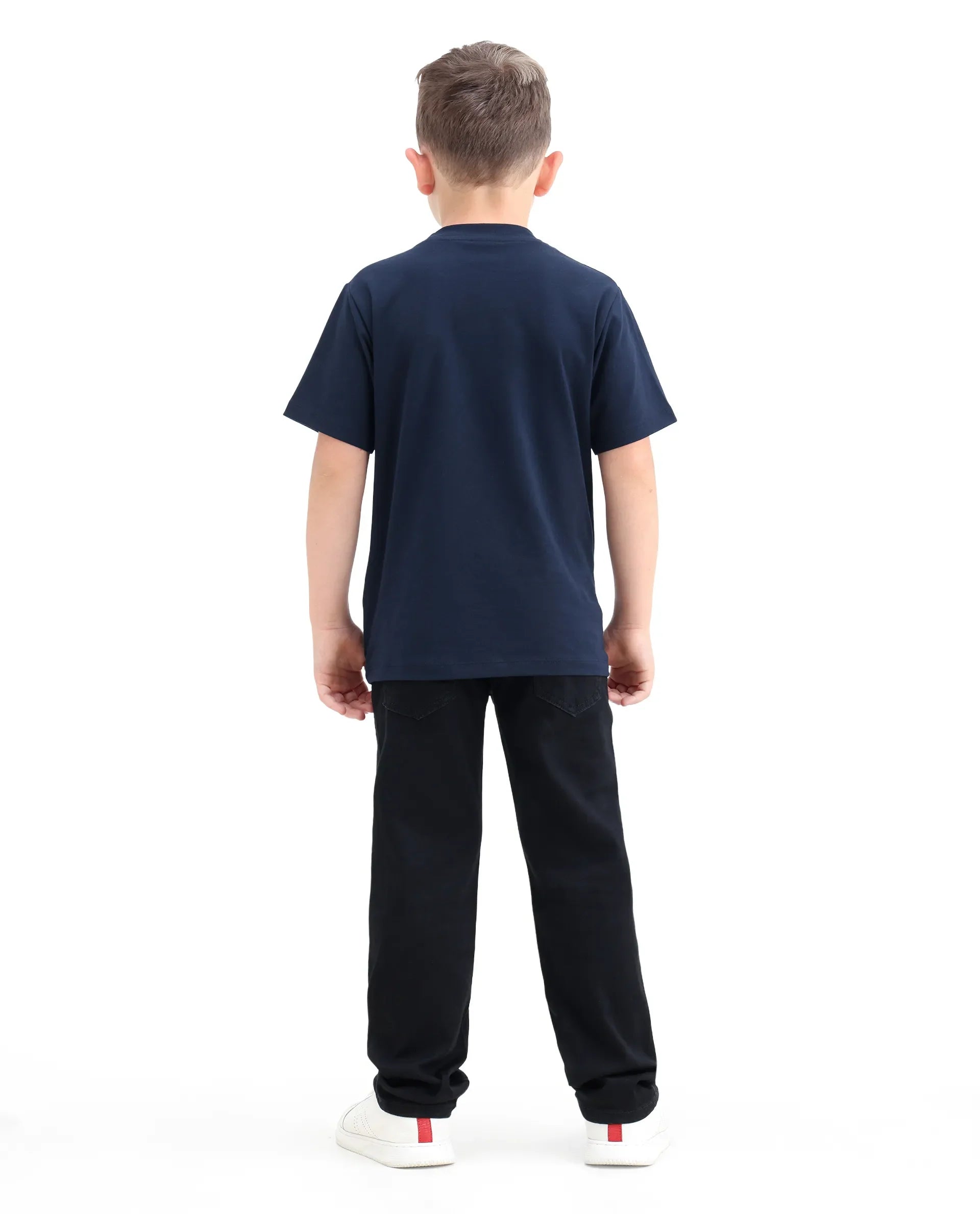 Rare Ones Boys Clif Black Regular Fit Cotton Blend Jeans