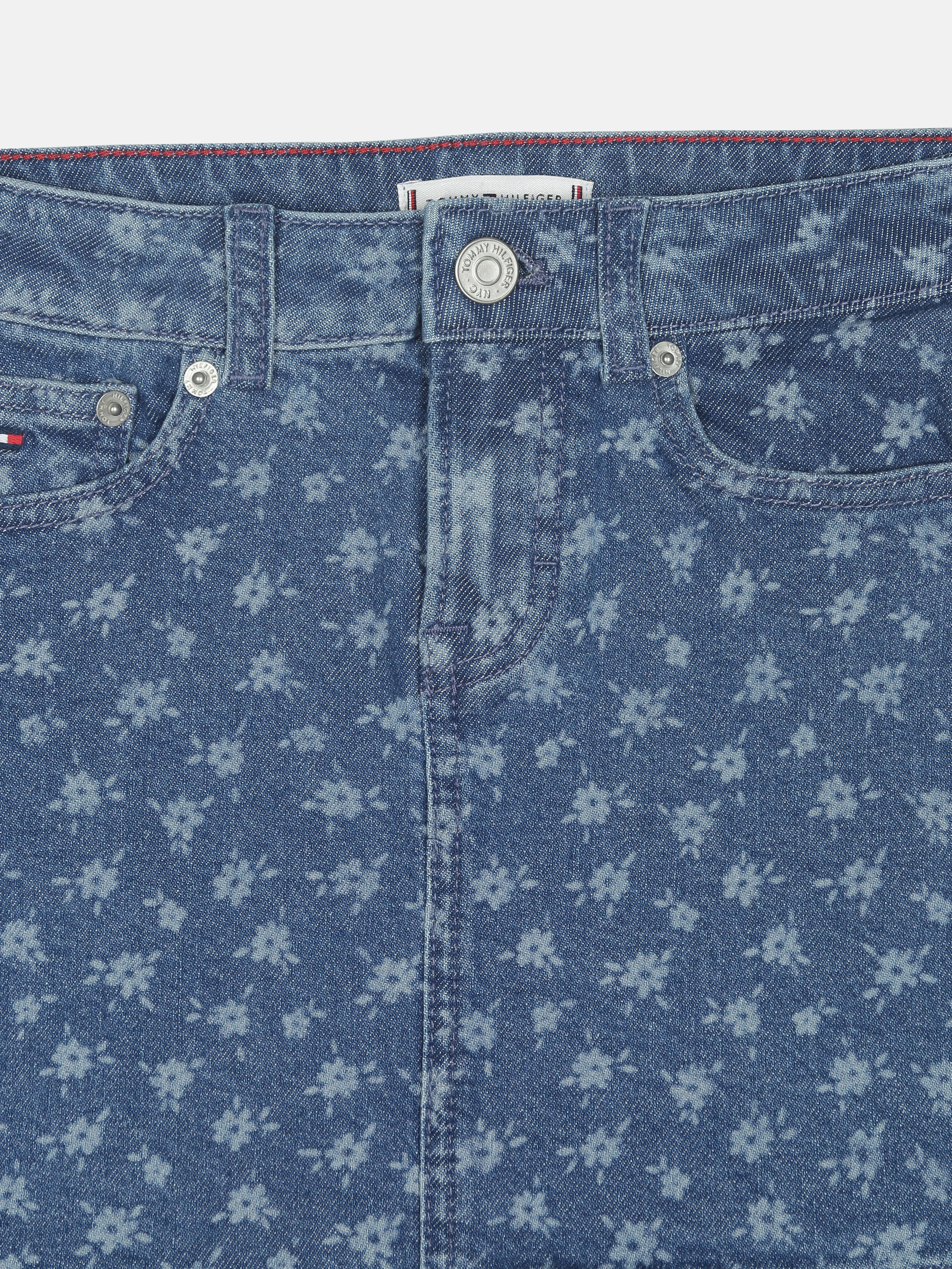 Girls Blue Printed BCI Cotton Casual Bottom