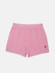 Girls Pink Elasticated Waist Knit Pants