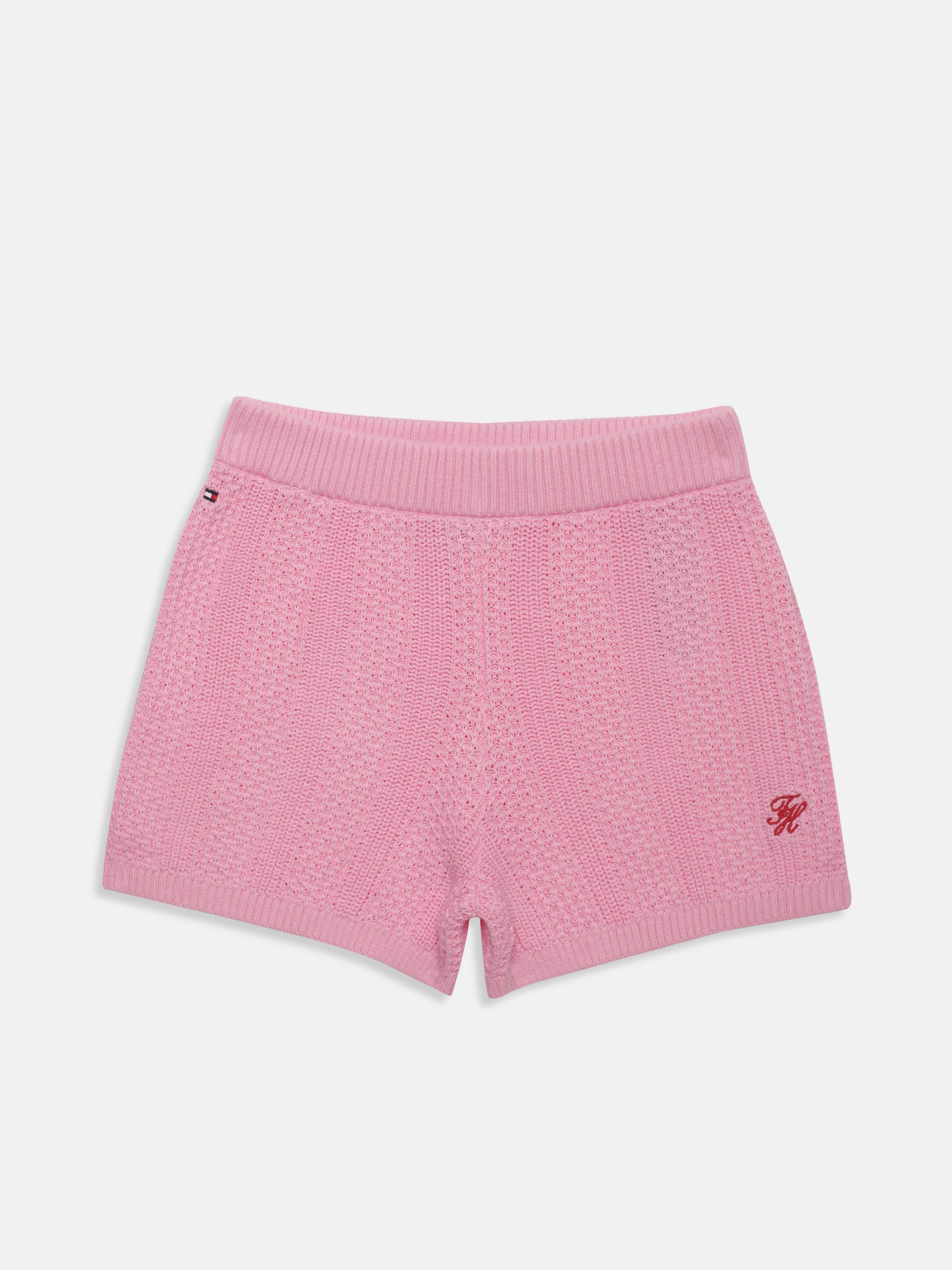 Girls Pink Elasticated Waist Knit Pants