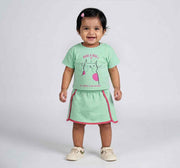 Te & Skort Set Green