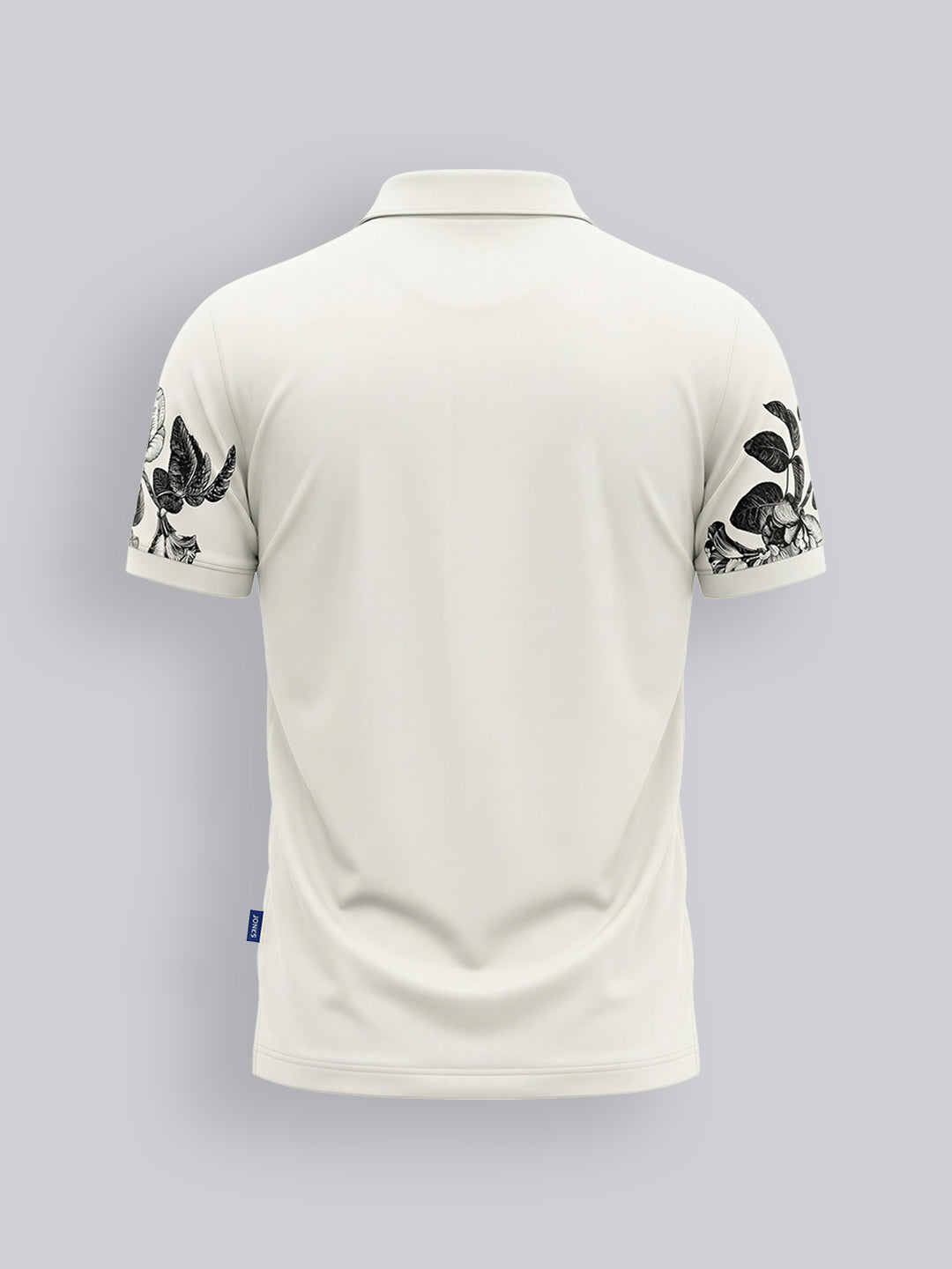 Boys Cotton Floral Polo T-Shirt with Stretch Fit