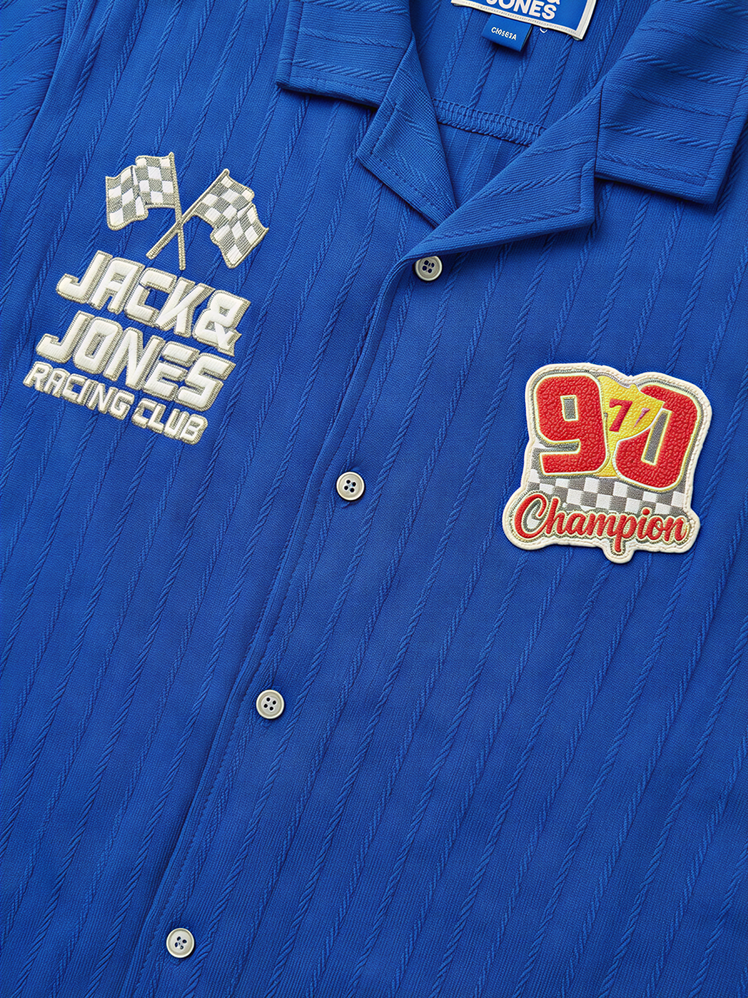 Boys Racing Print Cotton Casual Shirt with Short Sleeves
