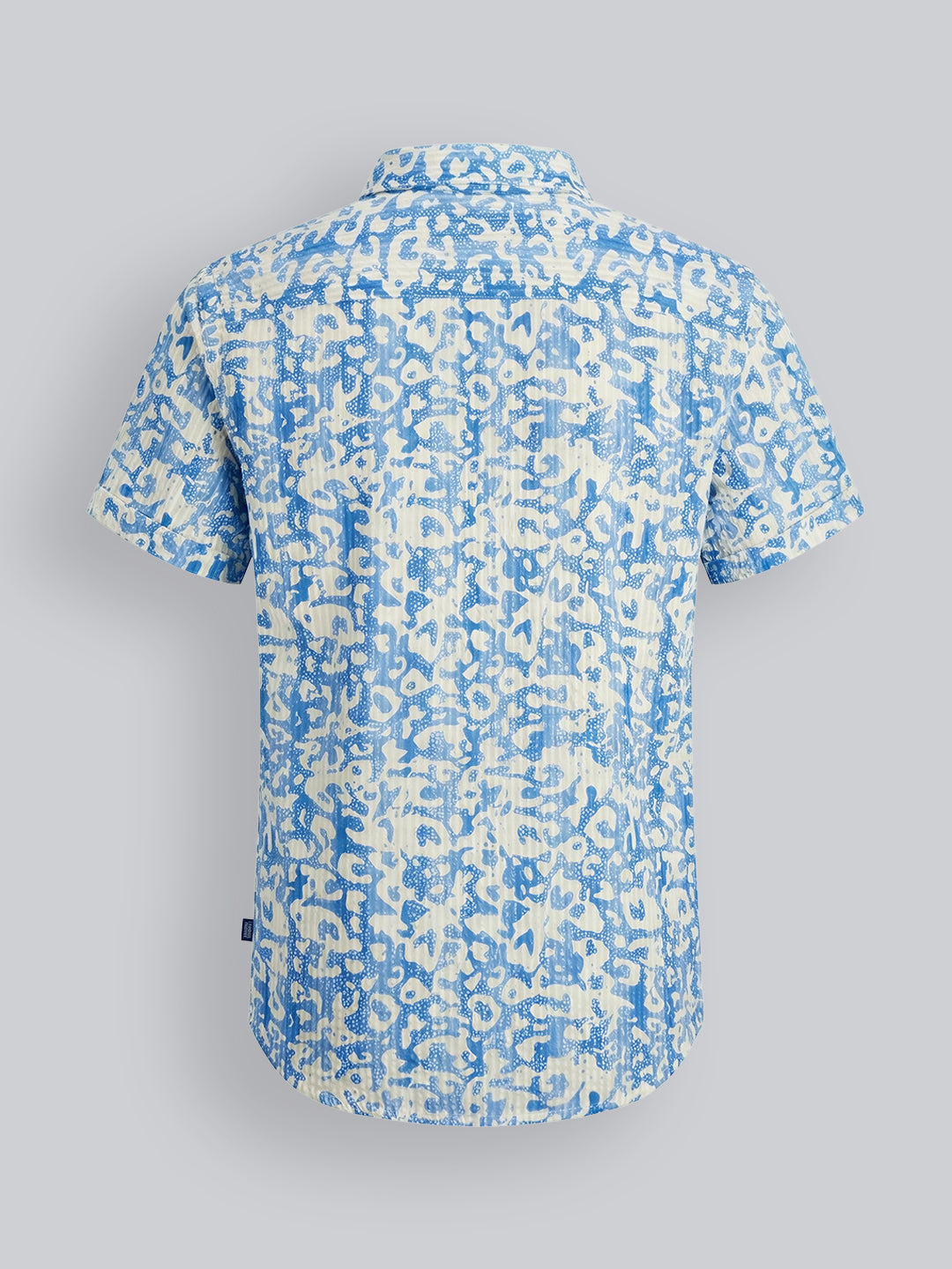 Boys Cotton Abstract Print Casual Shirt with Short Sleeves