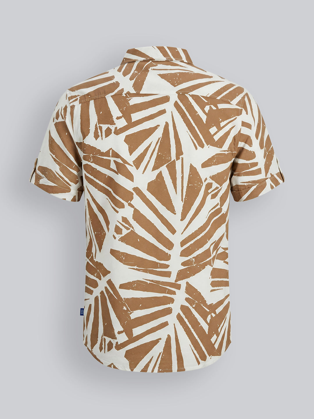 Boys Cotton Blend Tropical Print Casual Shirt