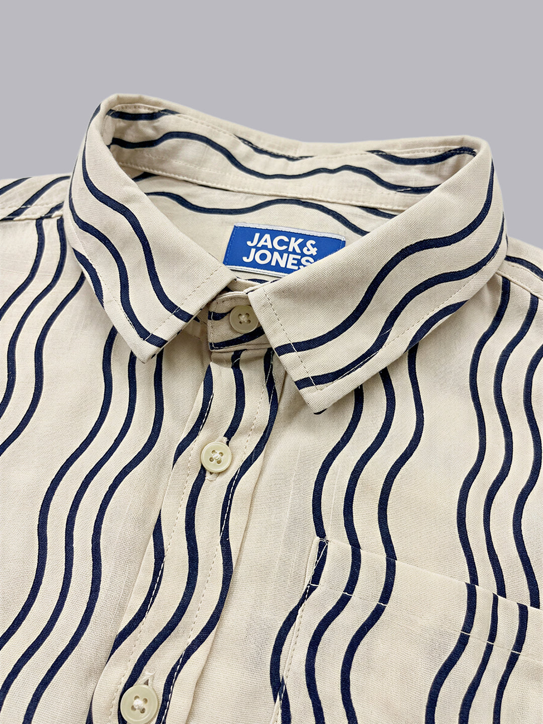 Boys Printed Cotton Casual Shirt with Short Sleeves