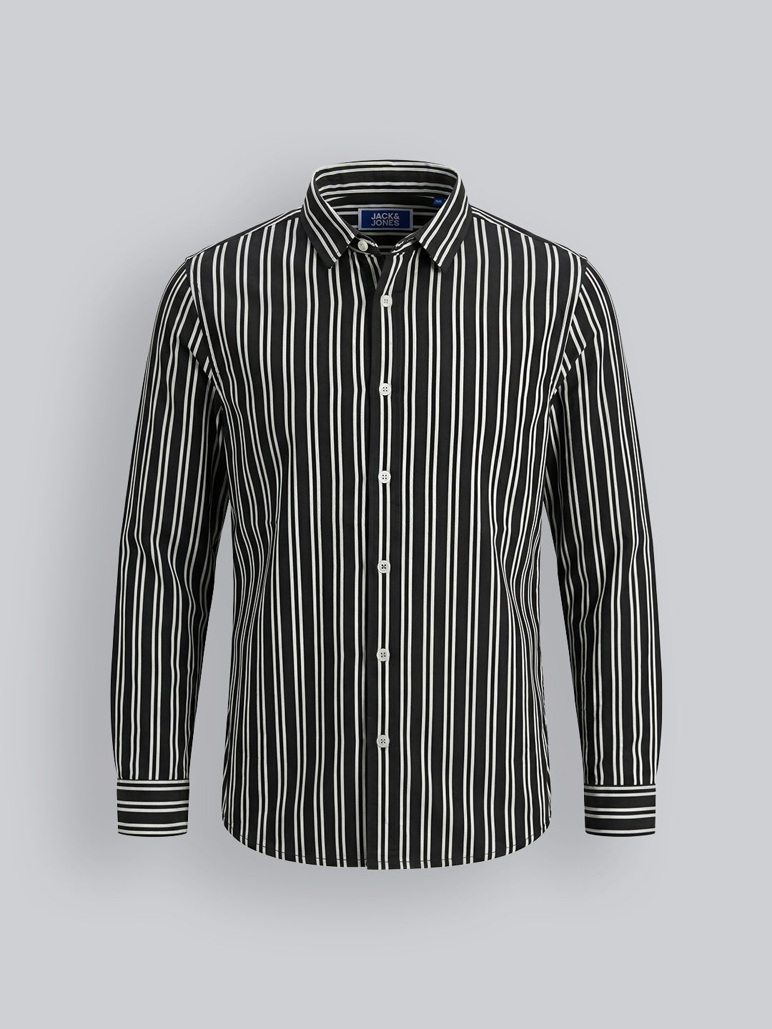 Boys Viscose Blend Striped Casual Shirt with Long Sleeves
