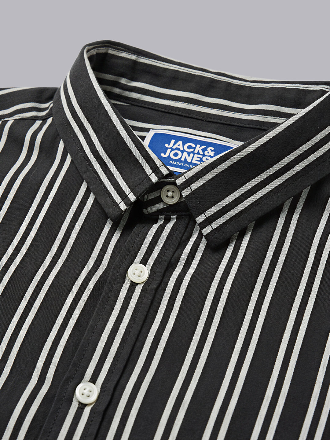 Boys Viscose Blend Striped Casual Shirt with Long Sleeves