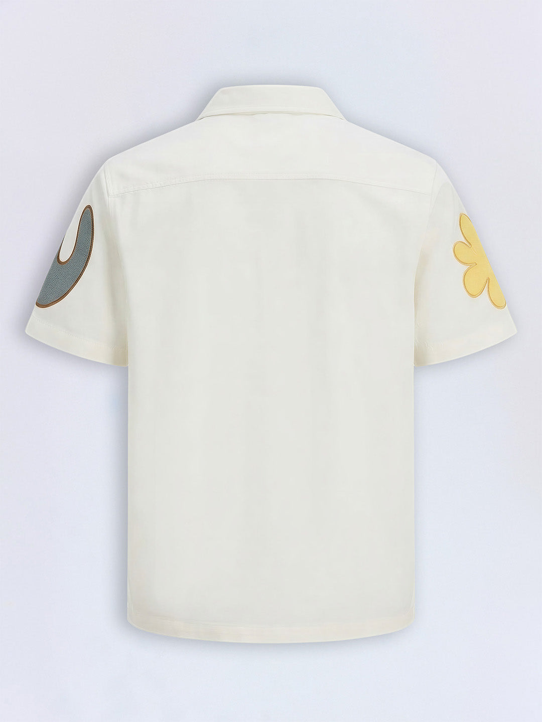 Boys Cloud Dancer Abstract Print Cotton Shirt