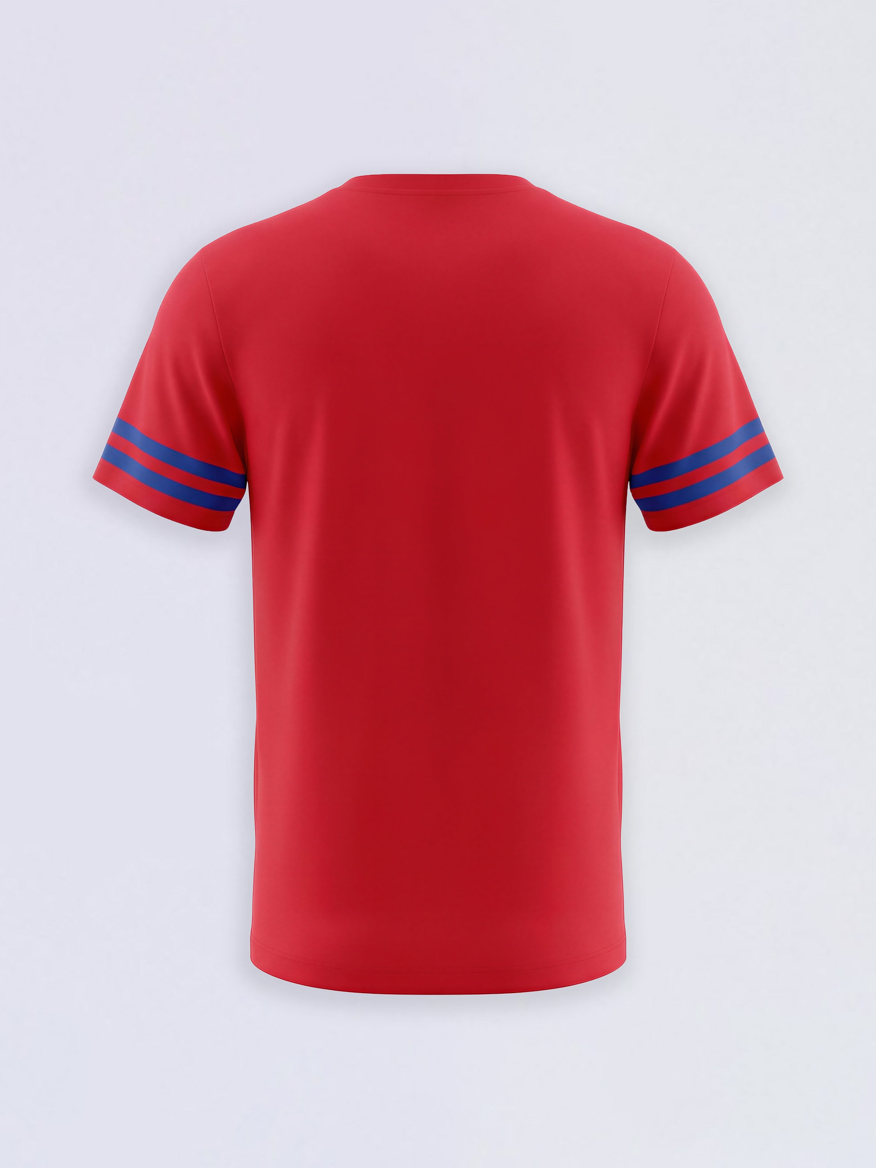 Boys Red Dog Print Cotton Crew Neck T-Shirt