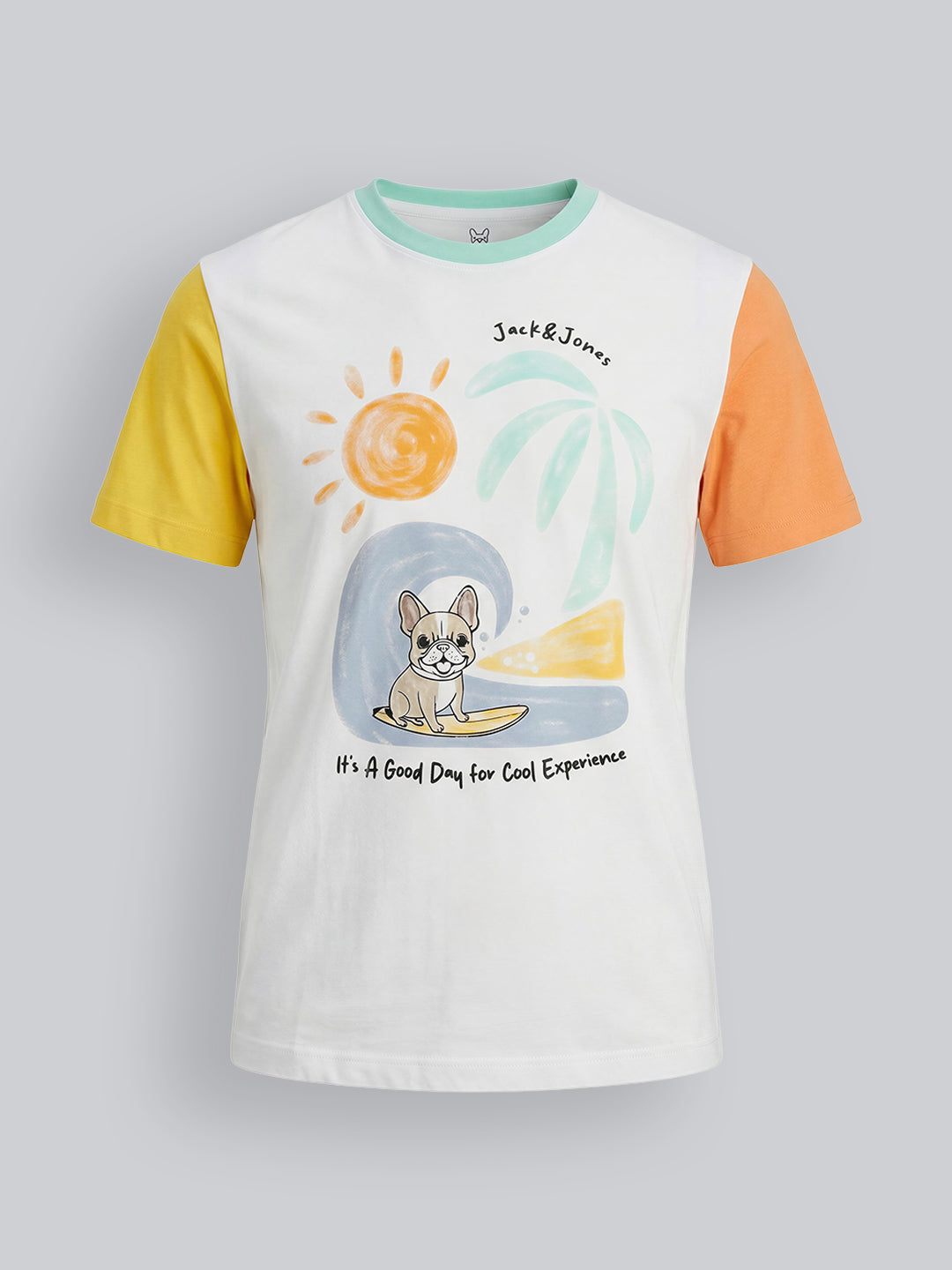 Boys Graphic Print Cotton Crew Neck T-Shirt