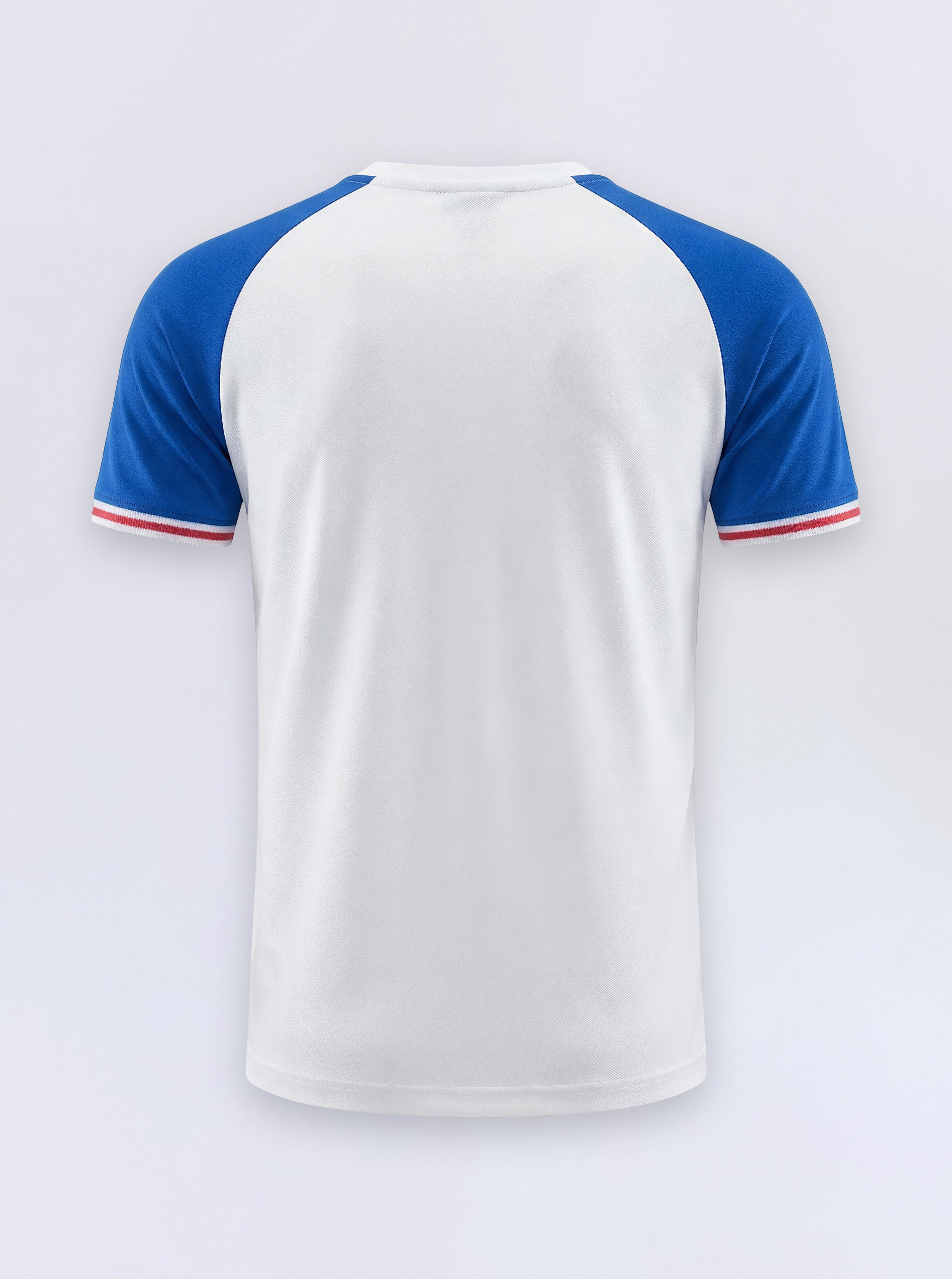 Boys Bright White Colourblocked Cotton Crew Neck T-Shirt