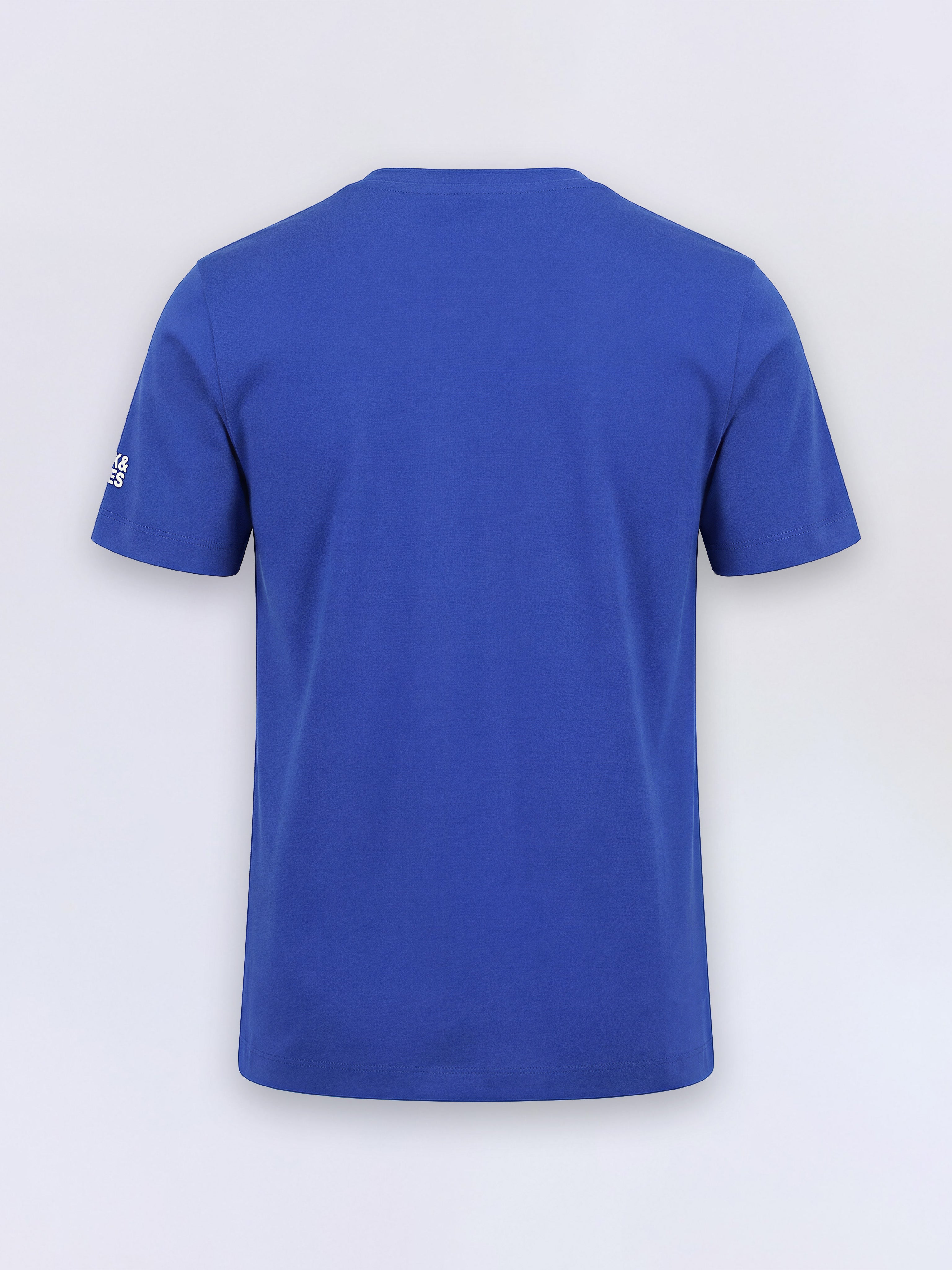 Boys Sodalite Blue Bike Graphic Cotton Crew Neck T-Shirt
