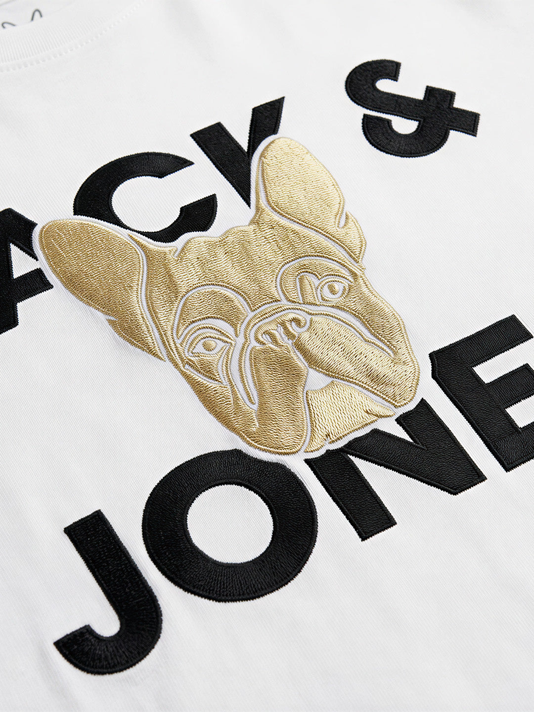 Boys Bright White Logo Graphic Cotton T-Shirt