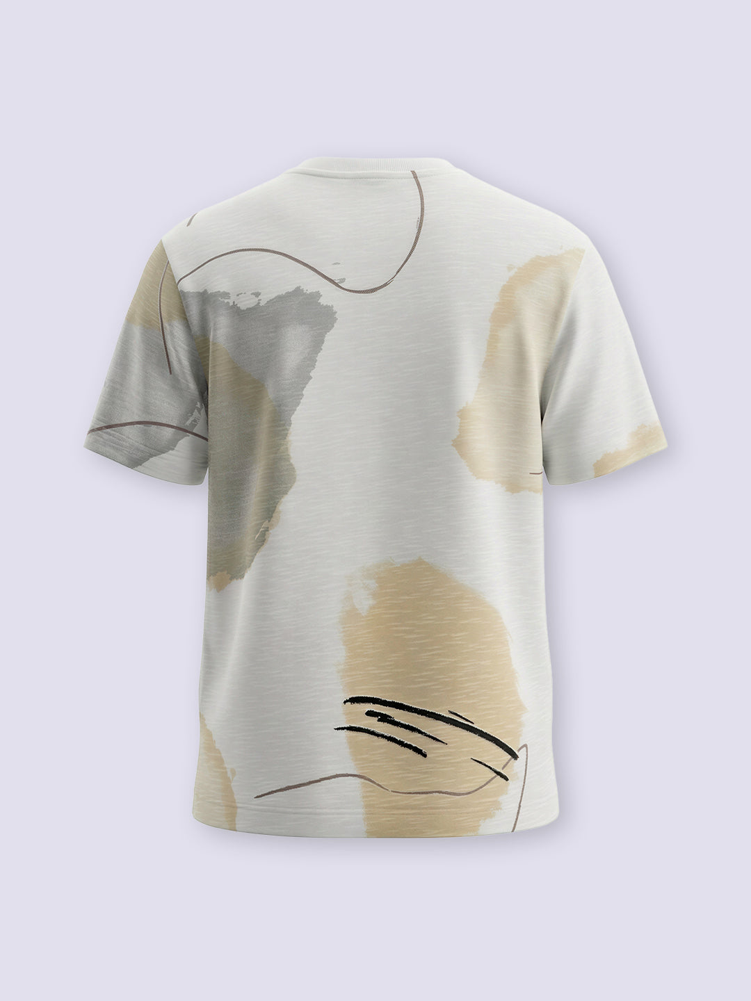 Boys White Printed Cotton Oversized T-Shirt