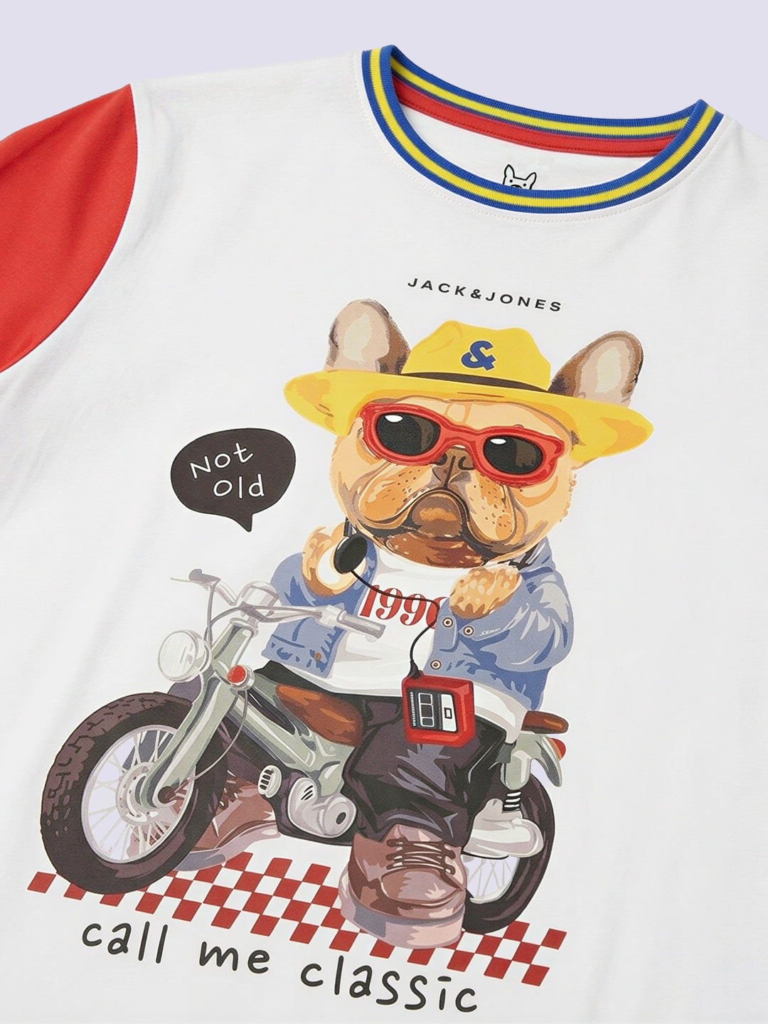 Boys White Character Print Cotton Regular Fit T-Shirt