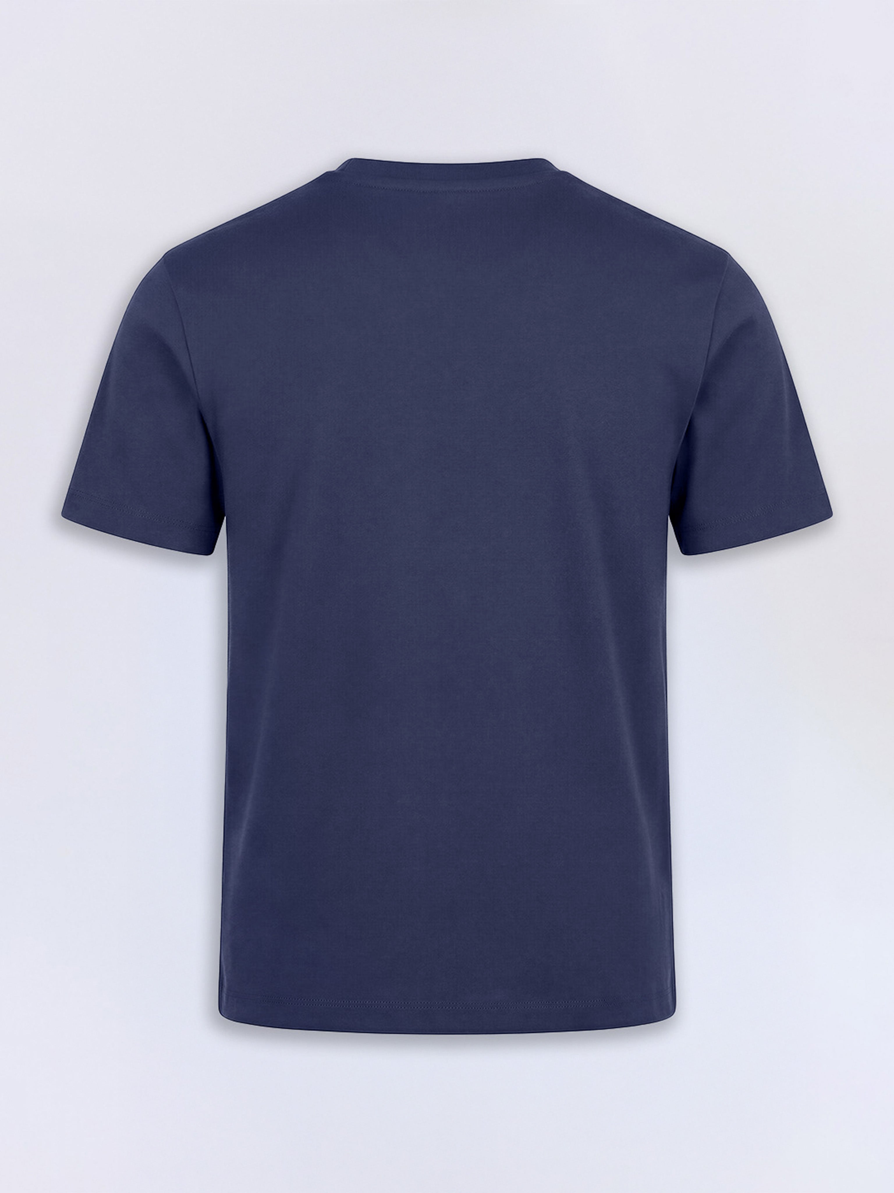 Boys Naval Academy Blue Bike Graphic Applique Patchwork Cotton T-Shirt