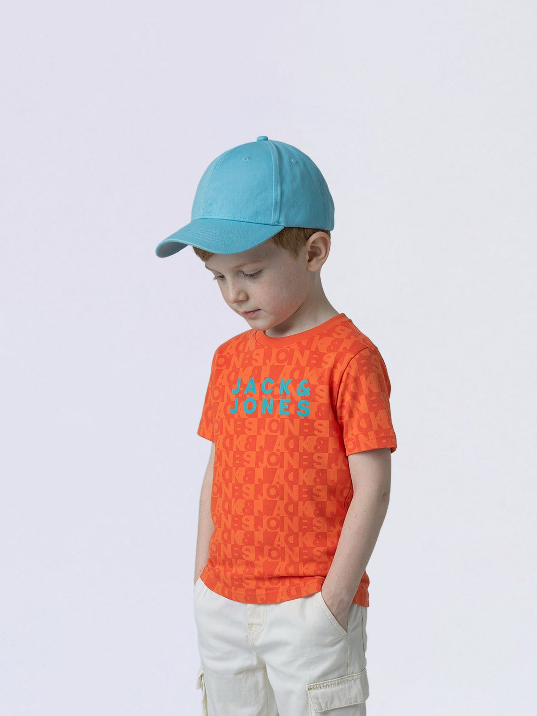 Boys Red Typographic Print Cotton Regular Fit T-Shirt