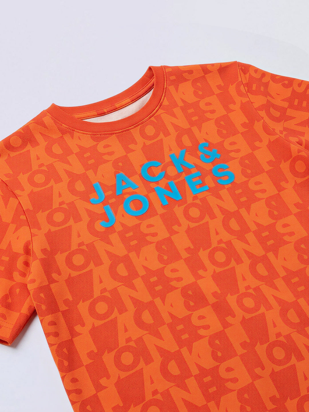 Boys Red Typographic Print Cotton Regular Fit T-Shirt