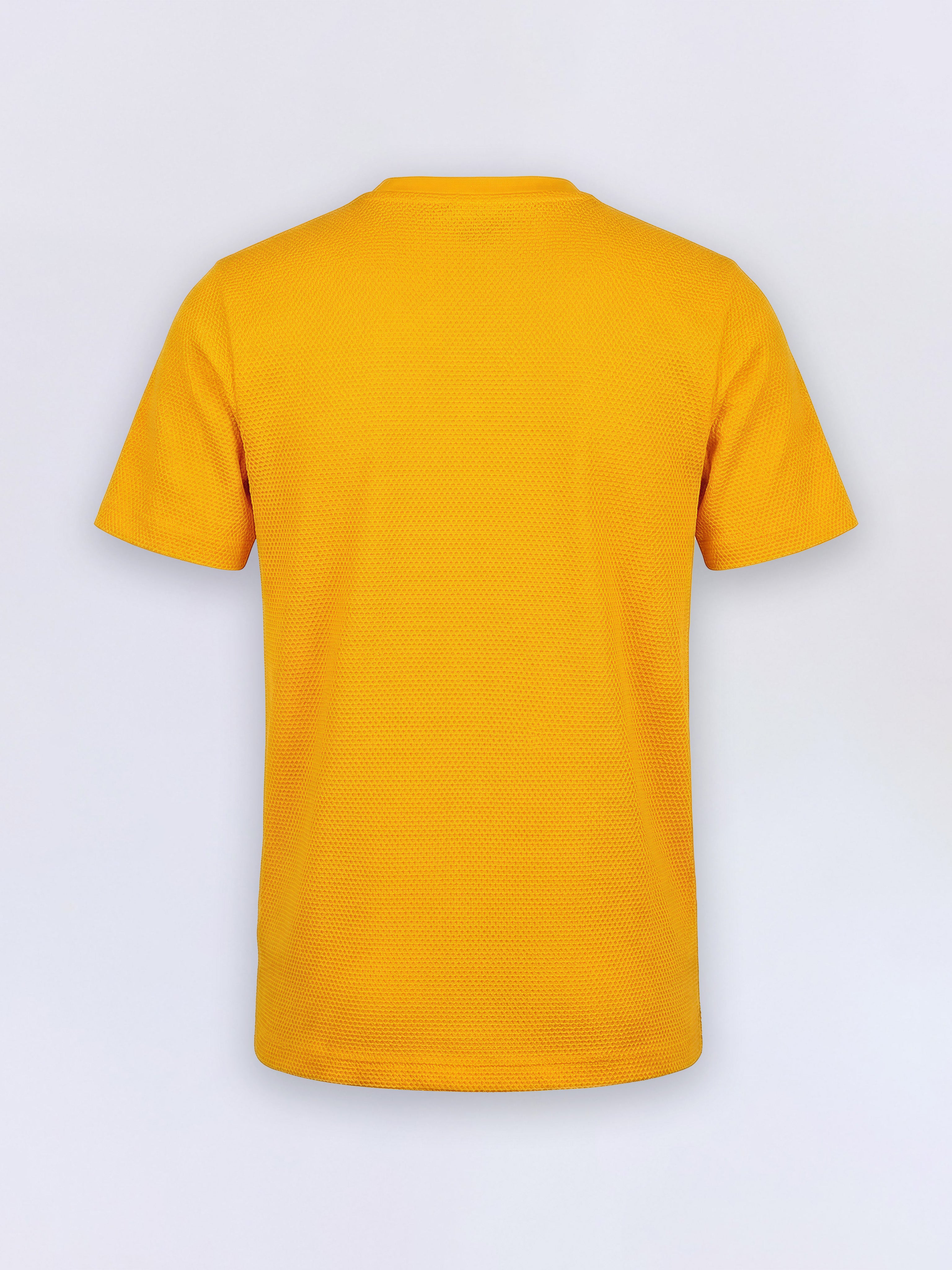 Boys Saffron Orange Sunglasses Graphic Interactive Cotton T-Shirt
