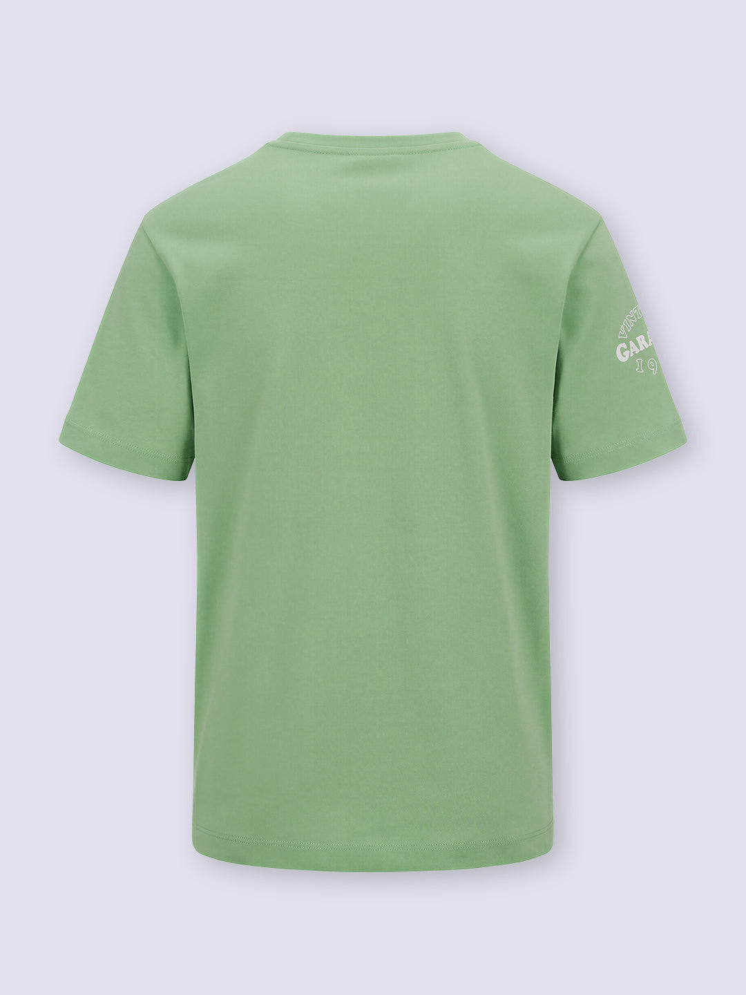 Boys Green Garfield Print Cotton Oversized T-Shirt