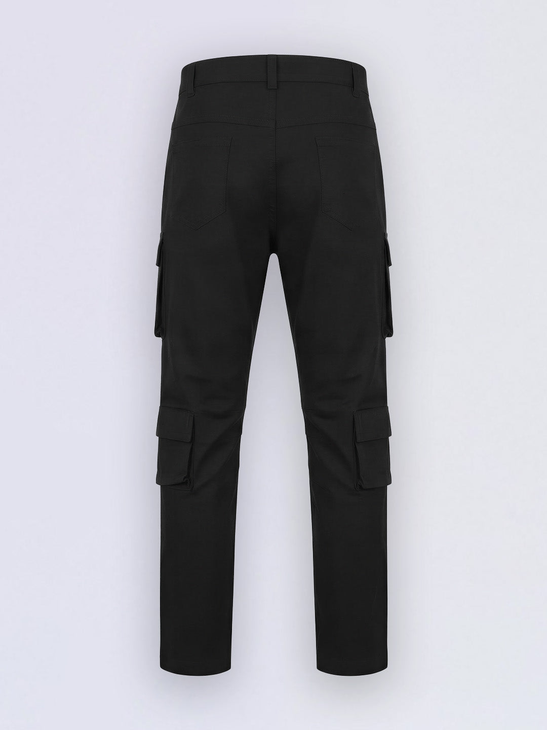 Boys Black Utility Cargo Casual Pants