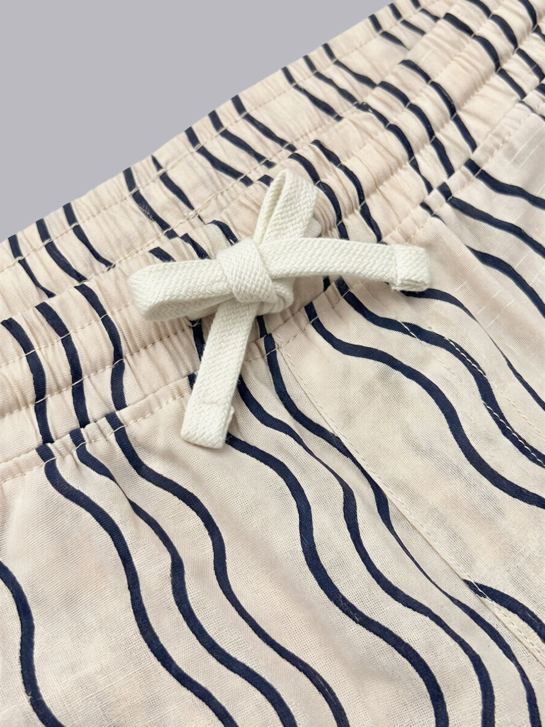 Boys Printed Cotton Casual Shorts with Drawstring
