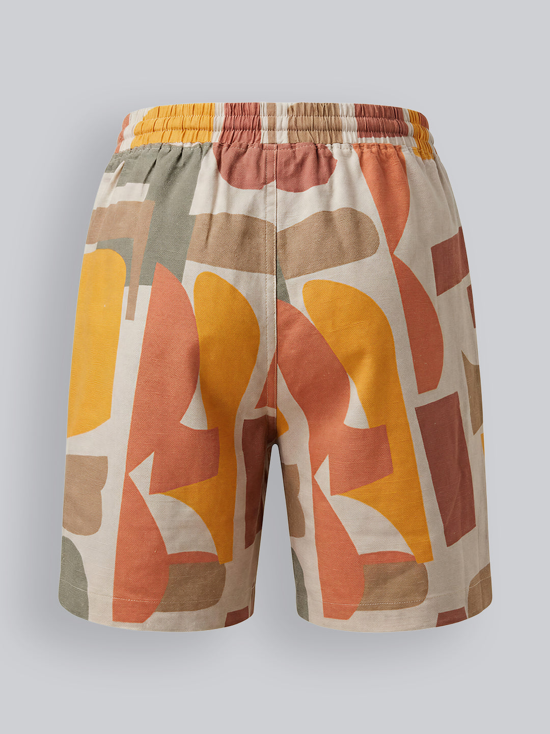 Boys Cotton Abstract Print Drawstring Regular Shorts