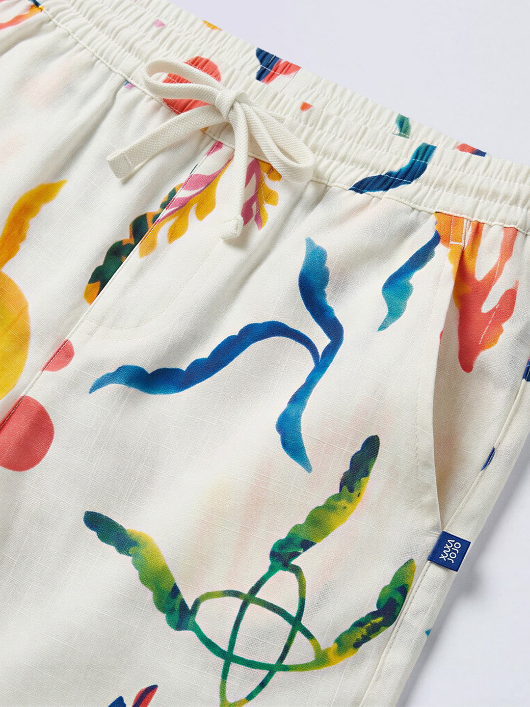Boys White Printed Regular Casual Shorts