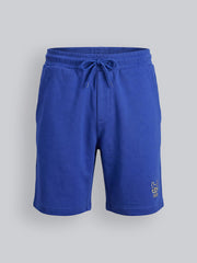 Boys Blue Cotton Drawstring Casual Shorts