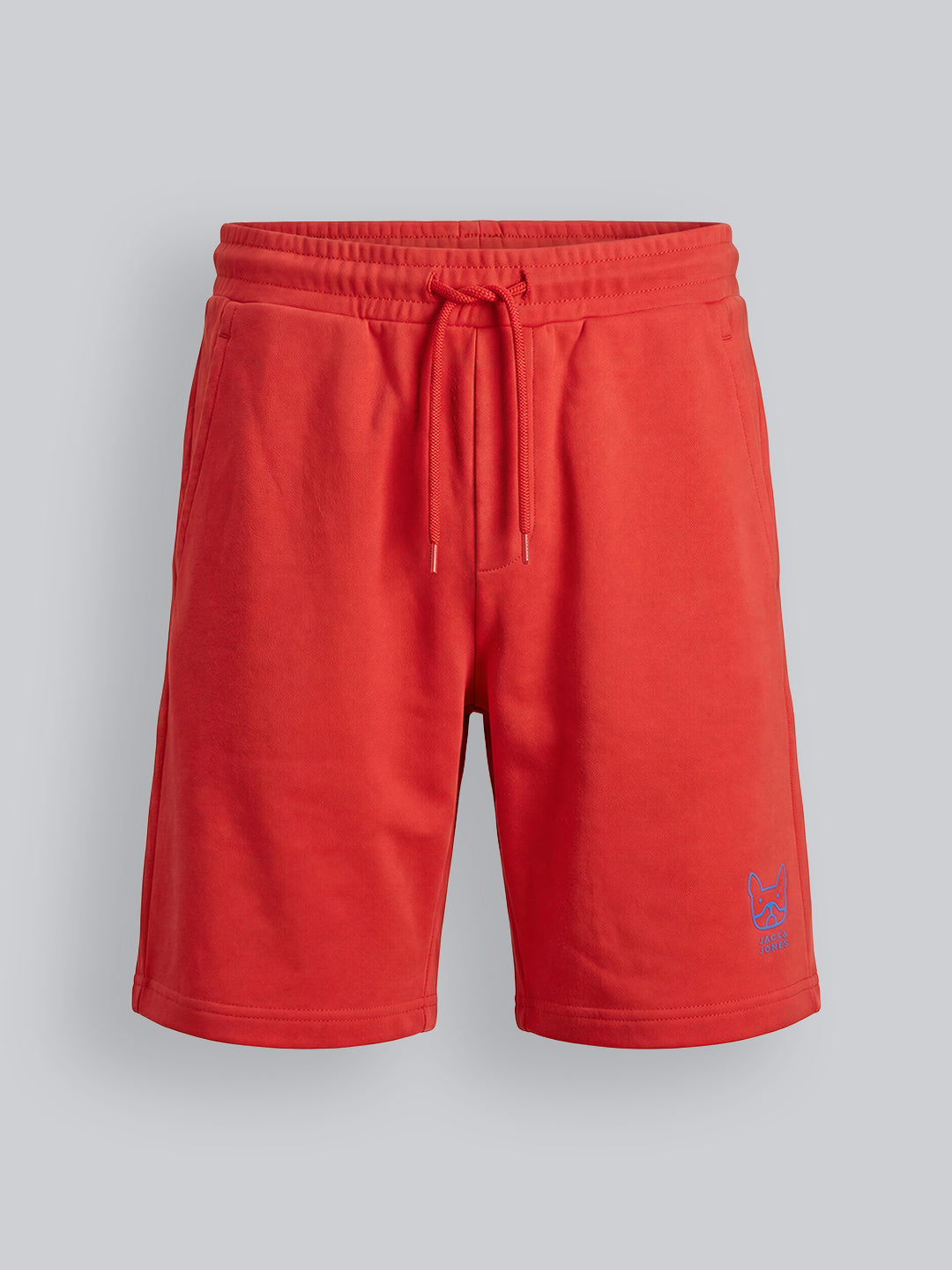Boys Red Cotton Drawstring Casual Shorts