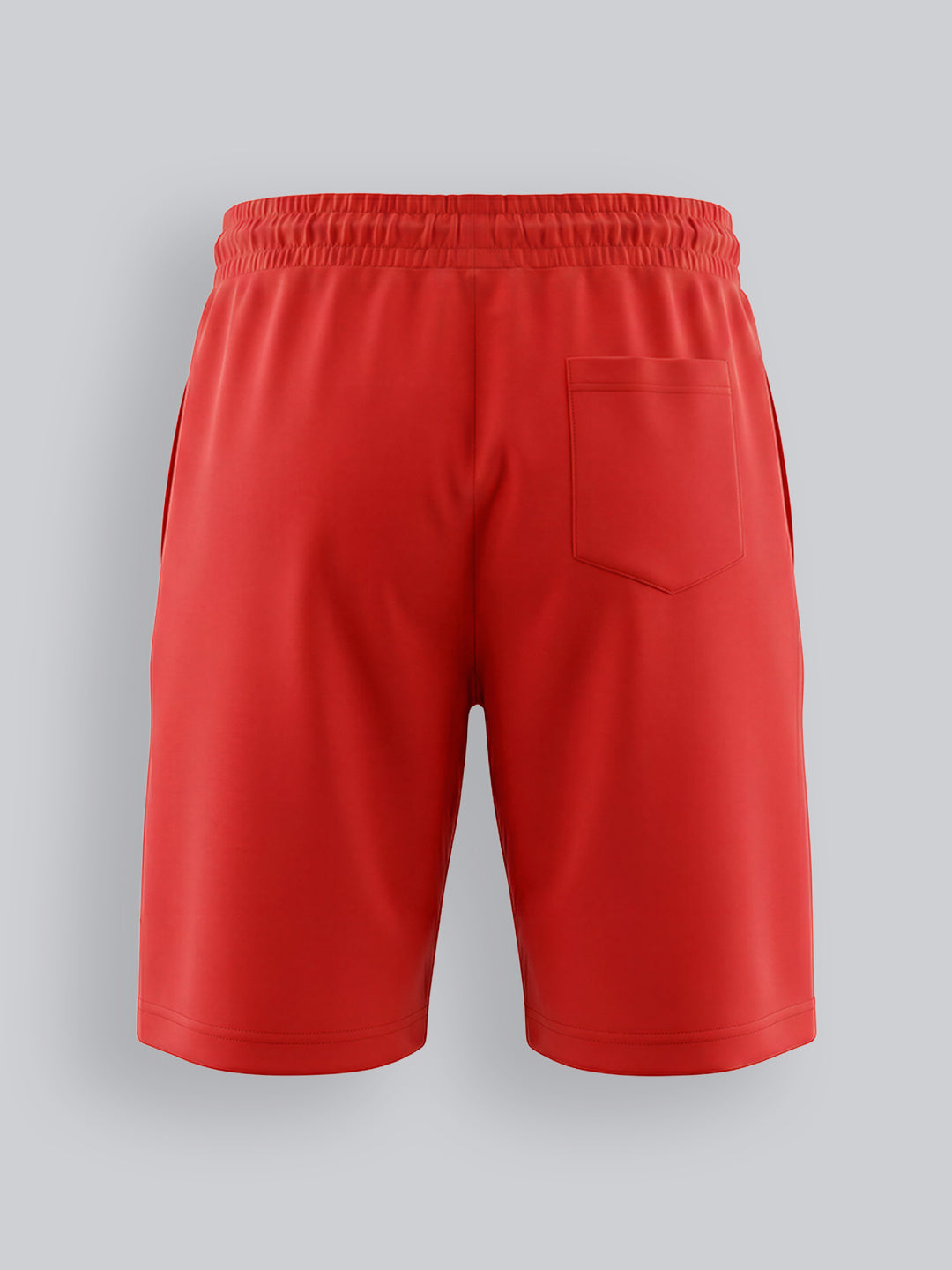 Boys Red Cotton Drawstring Casual Shorts