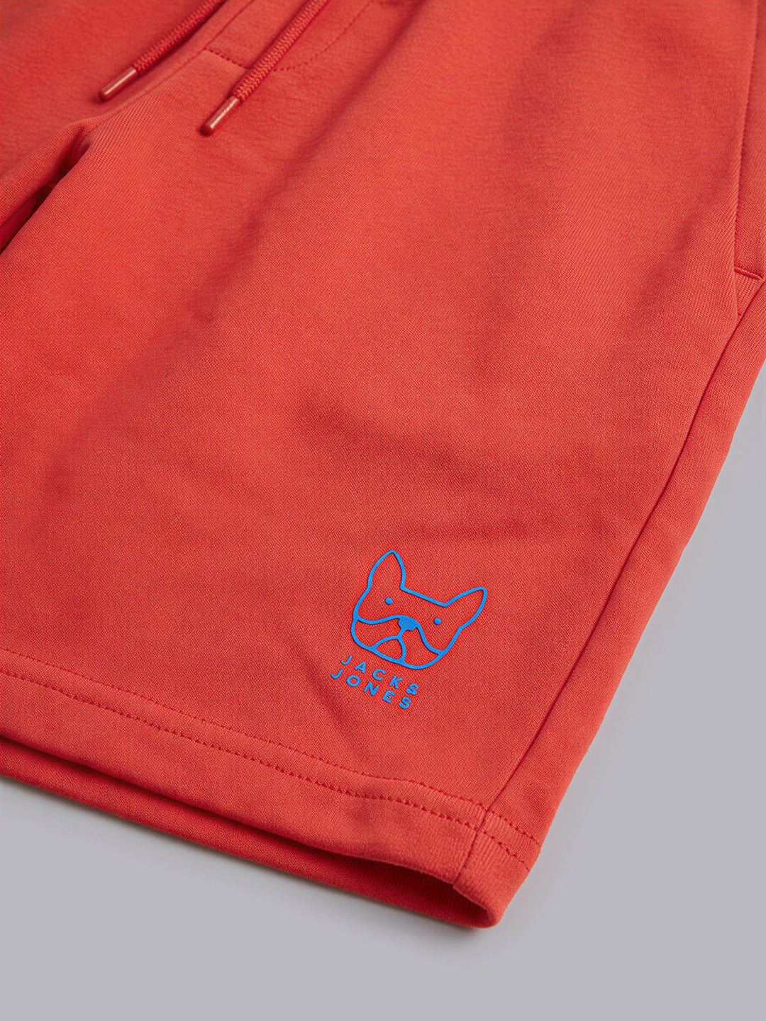 Boys Red Cotton Drawstring Casual Shorts