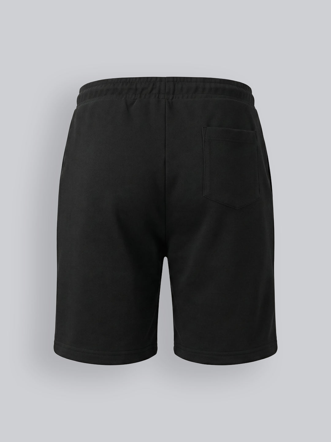 Boys Black Cotton Drawstring Casual Shorts