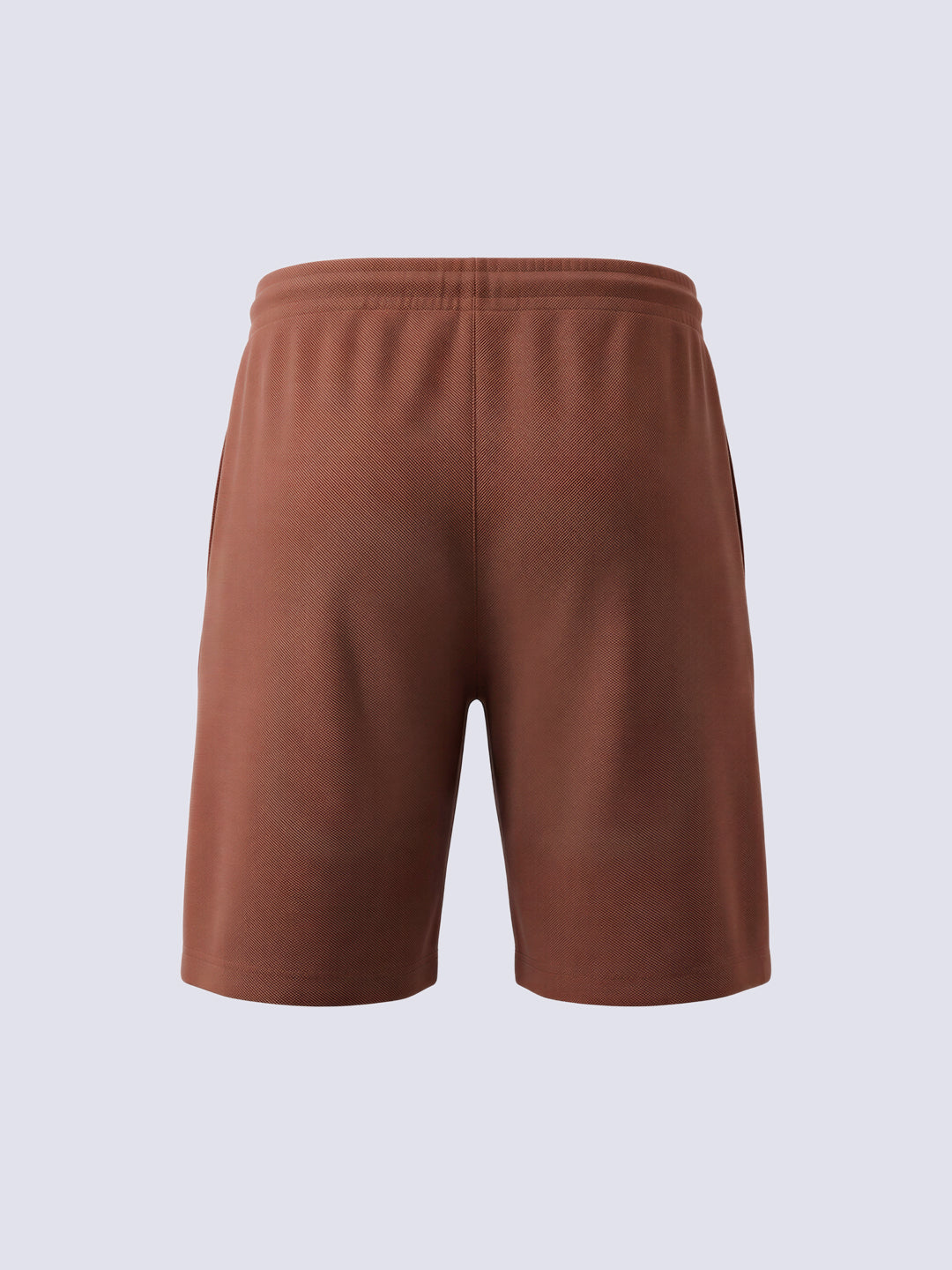 Boys Cappuccino Brown Cotton Graphic Knit Shorts