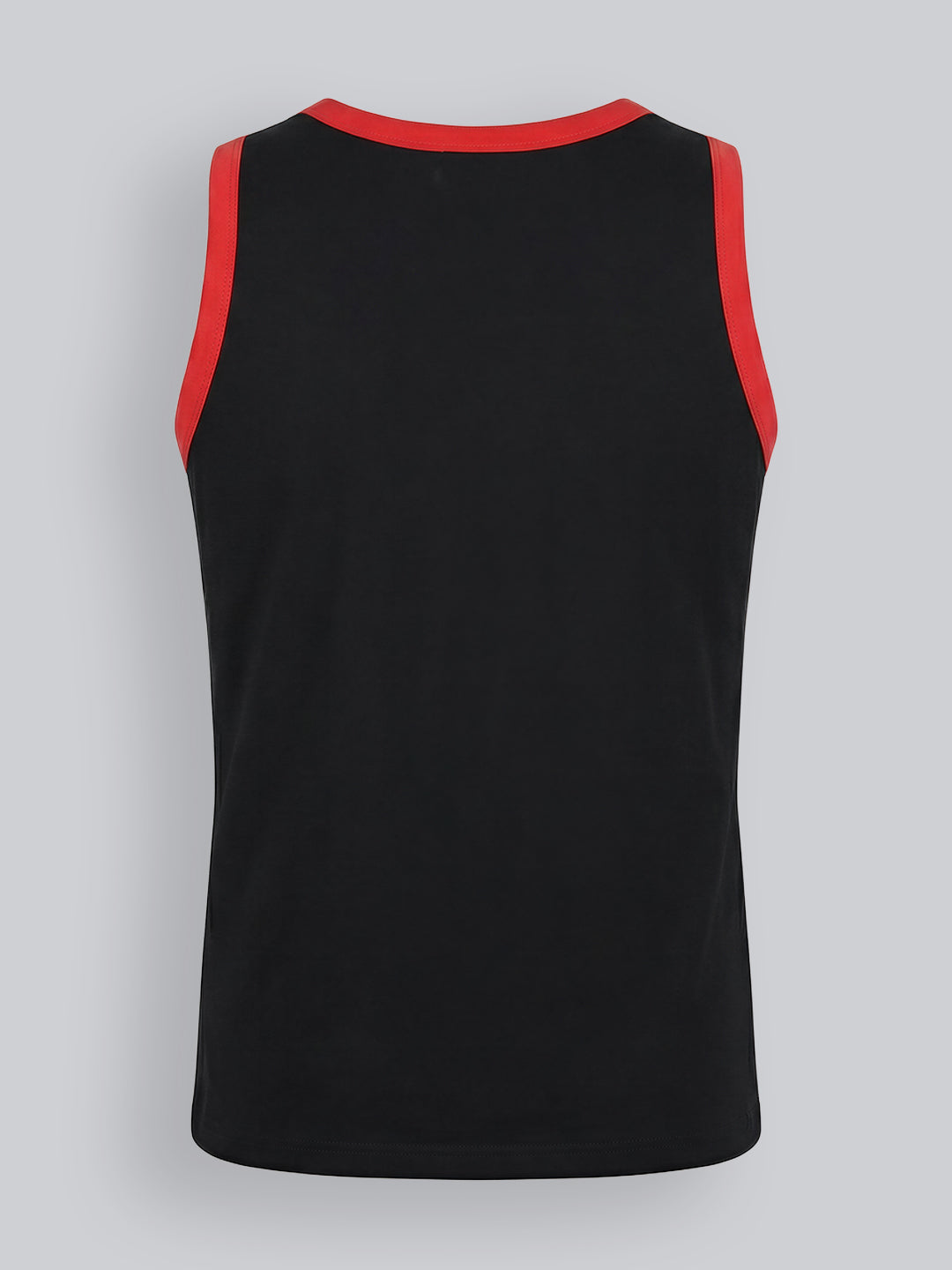 Boys Black Racing Graphic Cotton Sleeveless Tank Top