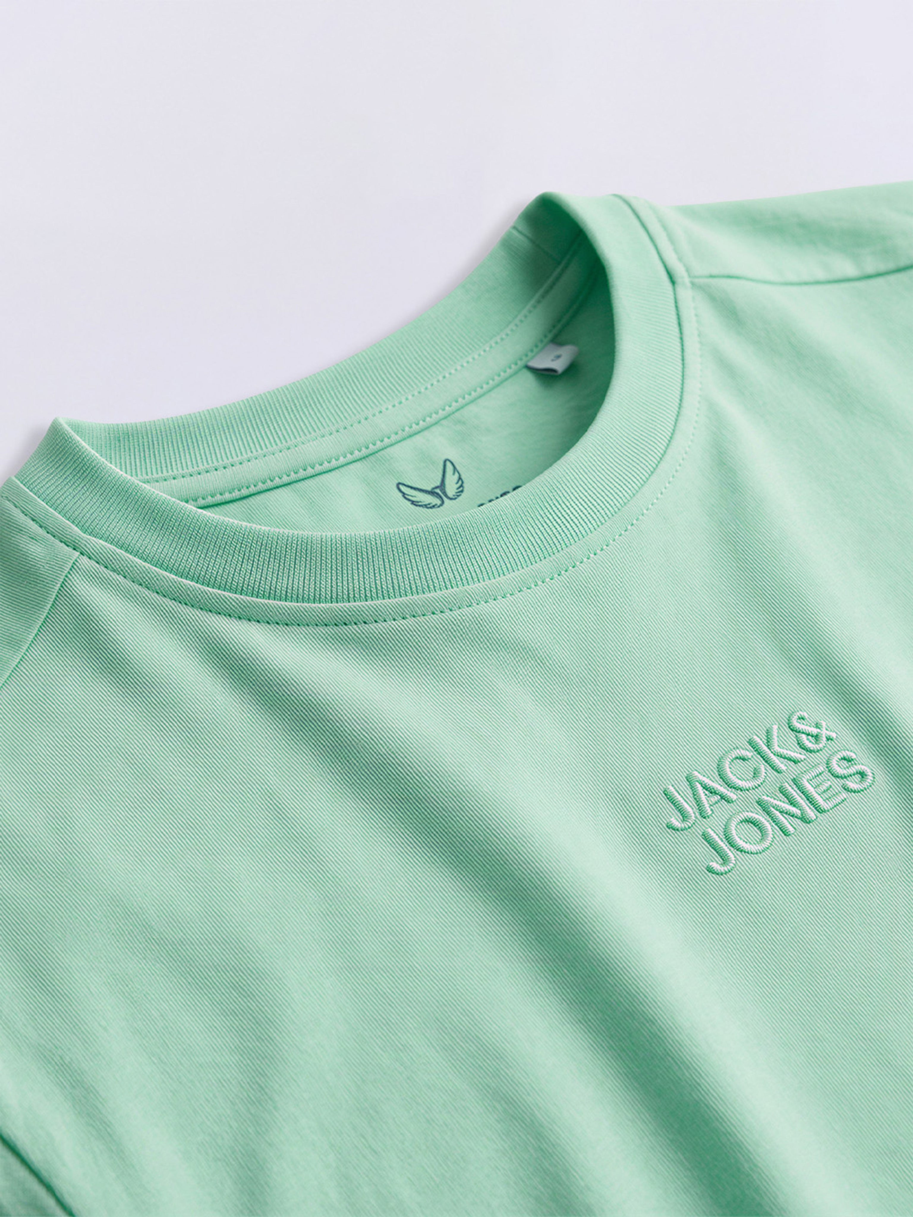 Boys Green Oversized Crew Neck Casual T-Shirt