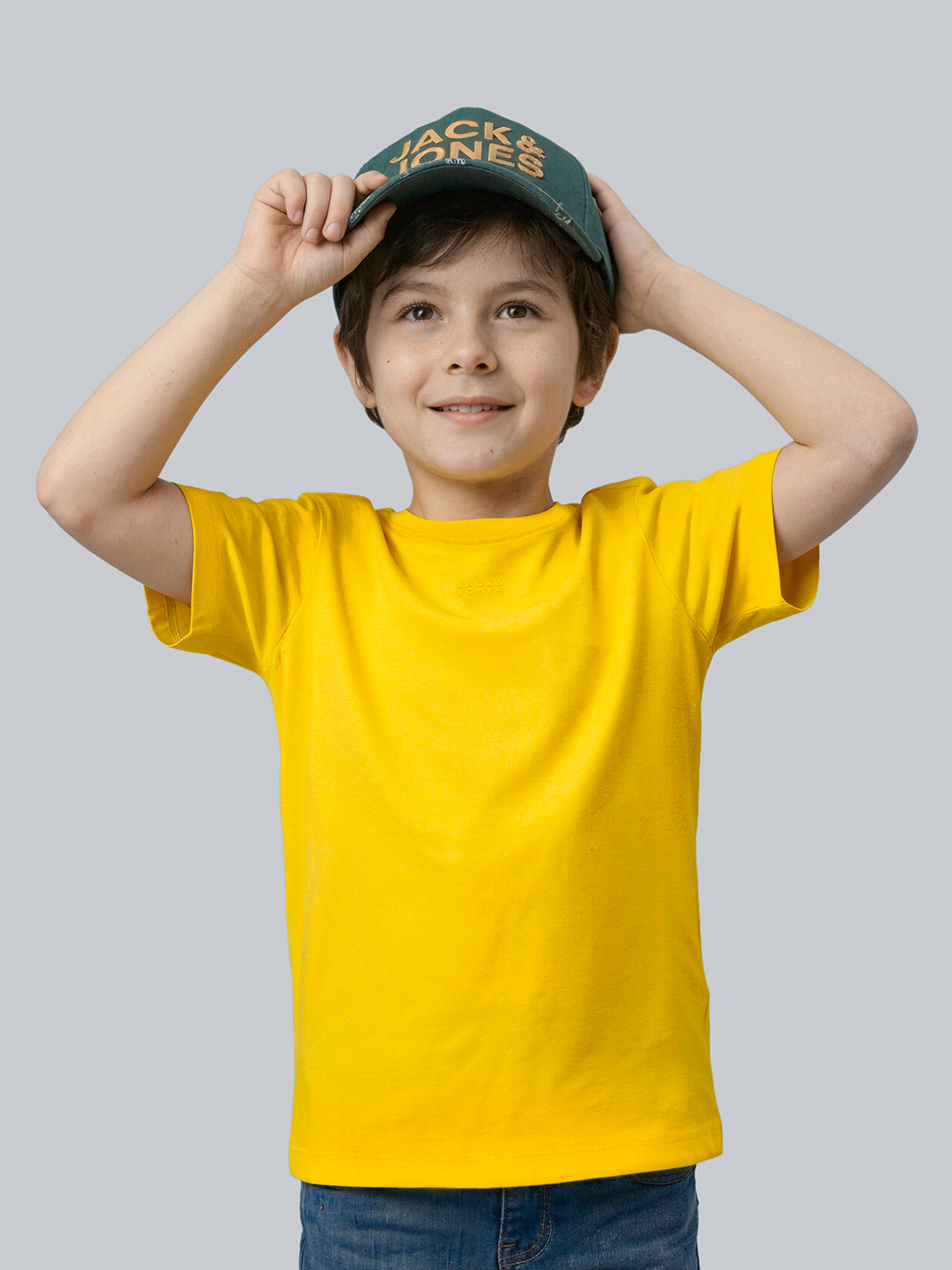 Boys Cotton Blend Logo Print Oversized T-Shirt