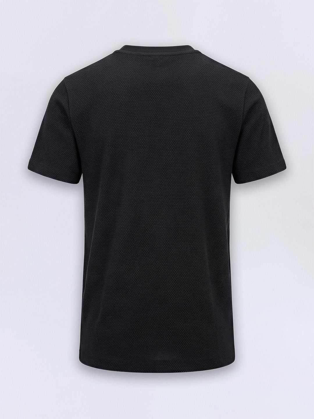 Boys Jet Black Embroidered Dog Graphic Cotton T-Shirt
