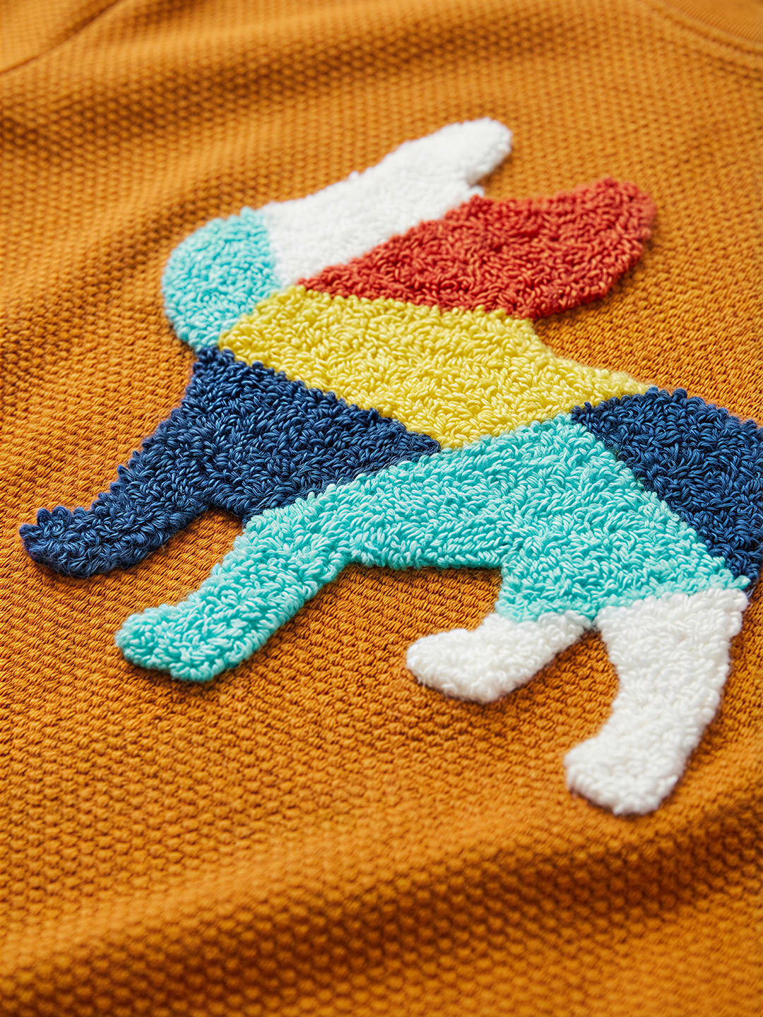 Boys Cotton Embroidered Graphic Crew Neck T-Shirt