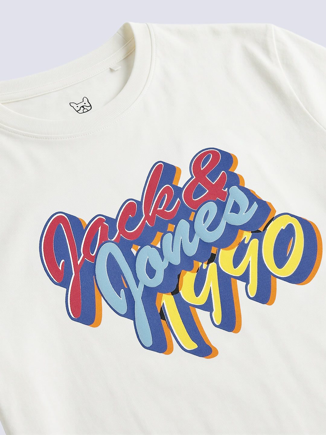Boys White Graphic Cotton T Shirt