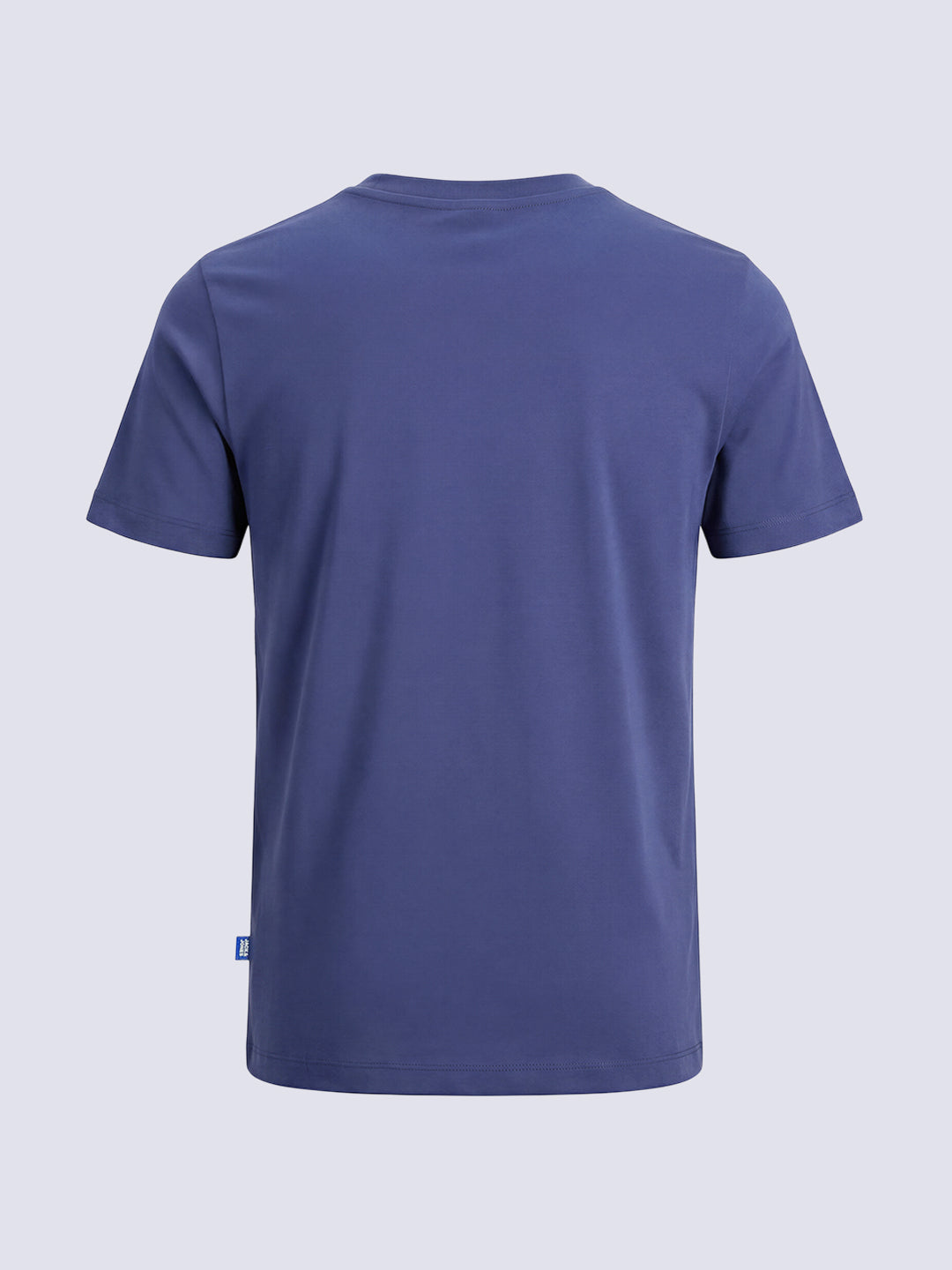 Boys Blue Logo Print Cotton Crew Neck T-Shirt