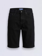 Boys Black 5 Pocket Cotton Denim Shorts