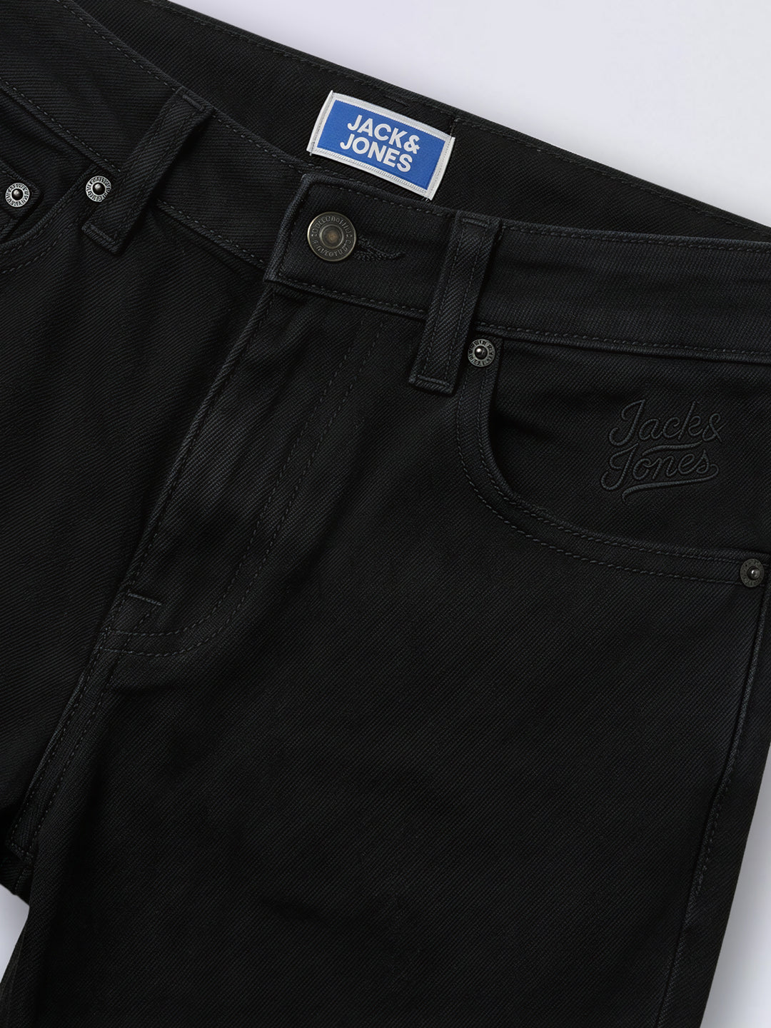 Boys Black 5 Pocket Cotton Denim Shorts