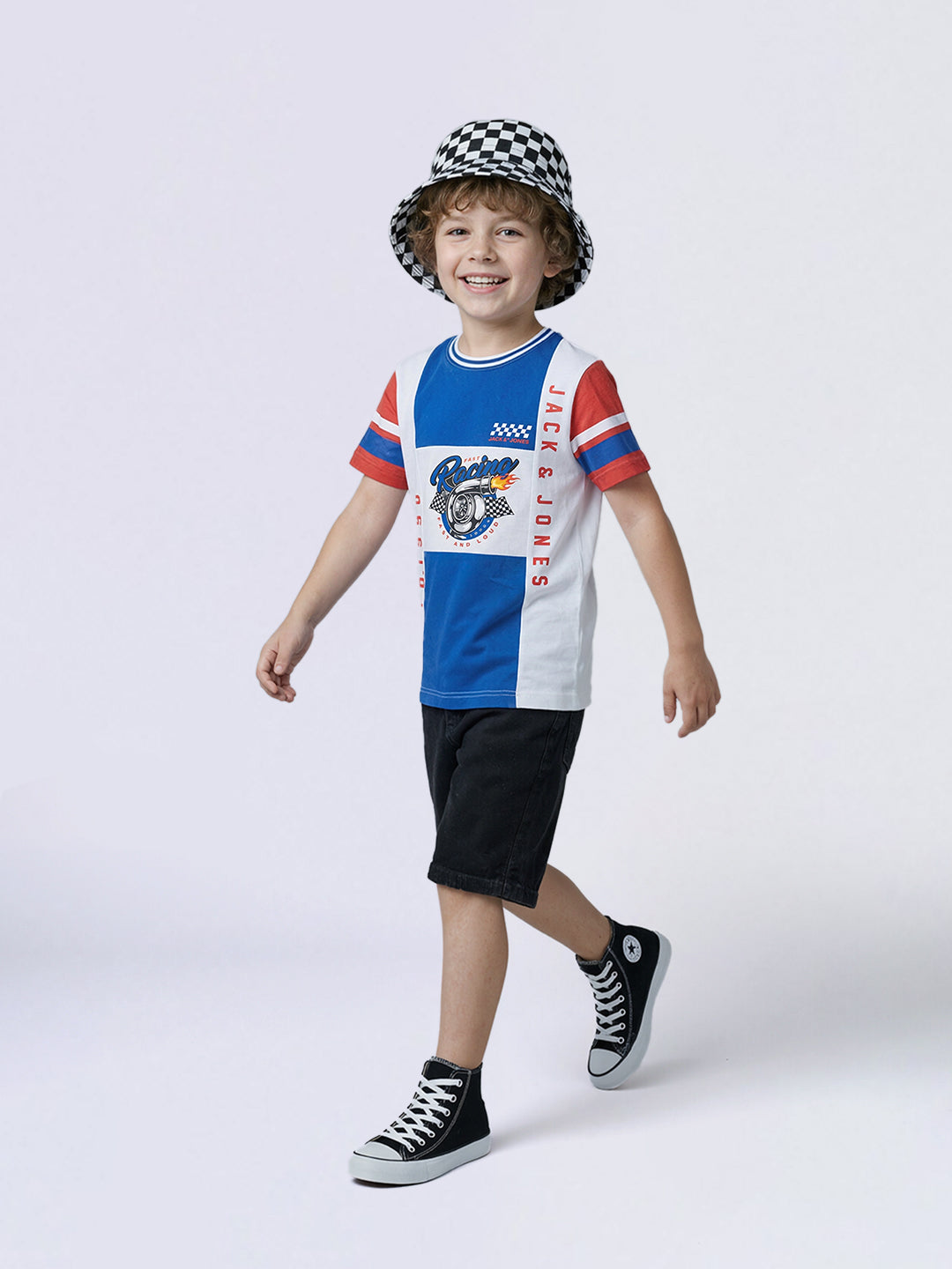 Boys Black 5 Pocket Cotton Denim Shorts