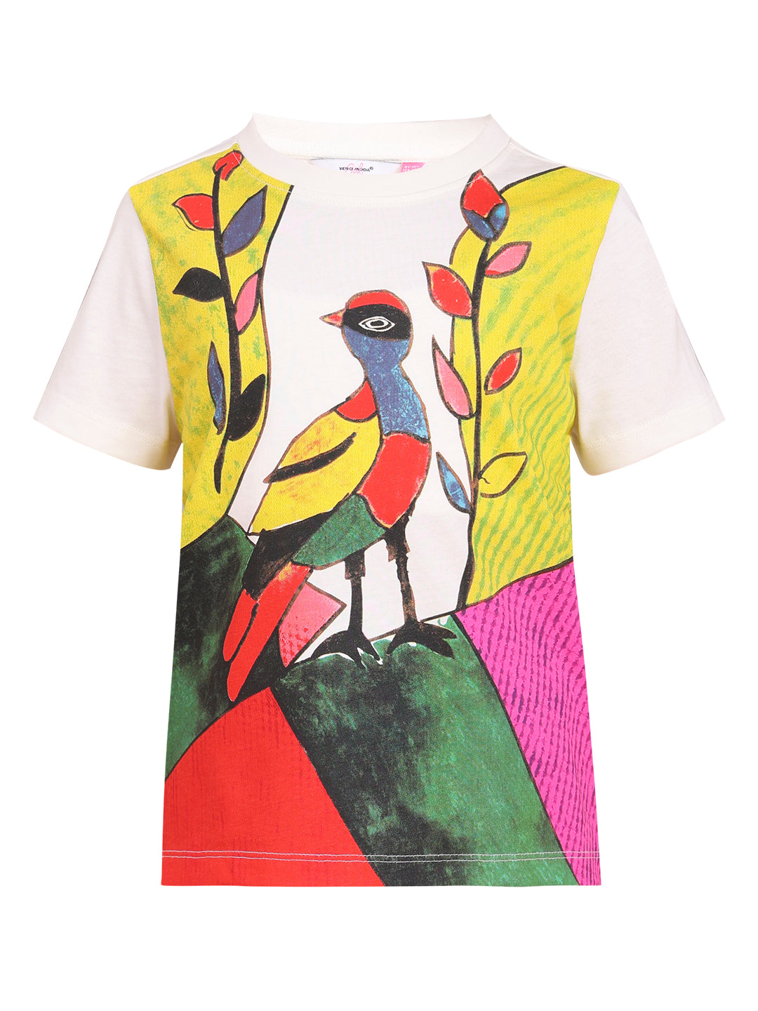 Cloud Dancer Artistic Illustration Cotton T-Shirt for Girls