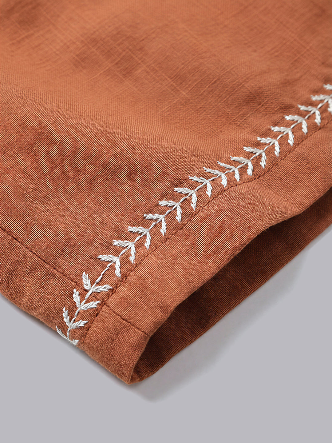 Boys Cotton Embroidered Shorts with Drawstring Waist