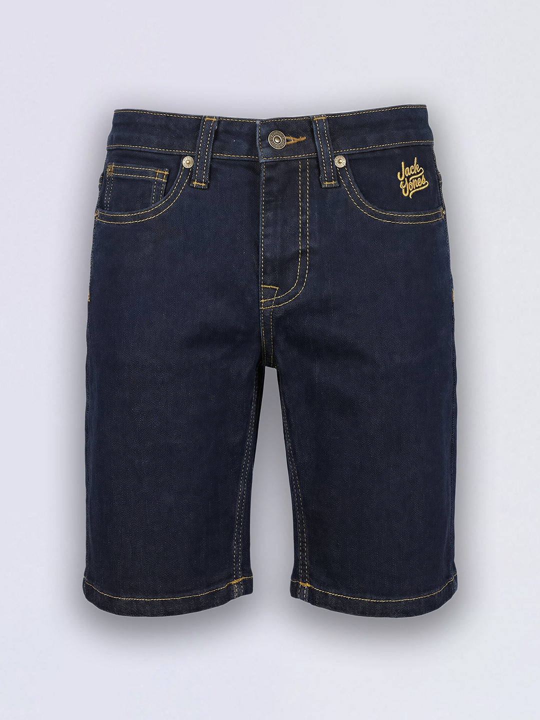 Boys Dark Blue 5 Pocket Denim Casual Shorts