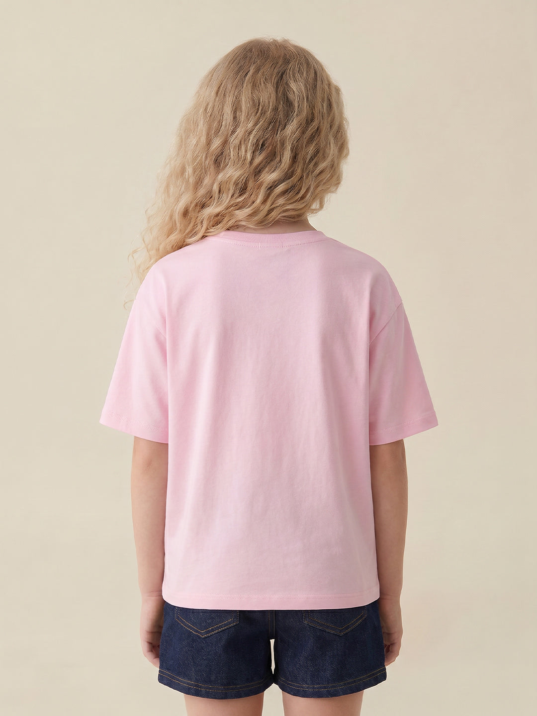 Girls Prism Pink Casual Short Sleeve T-Shirt
