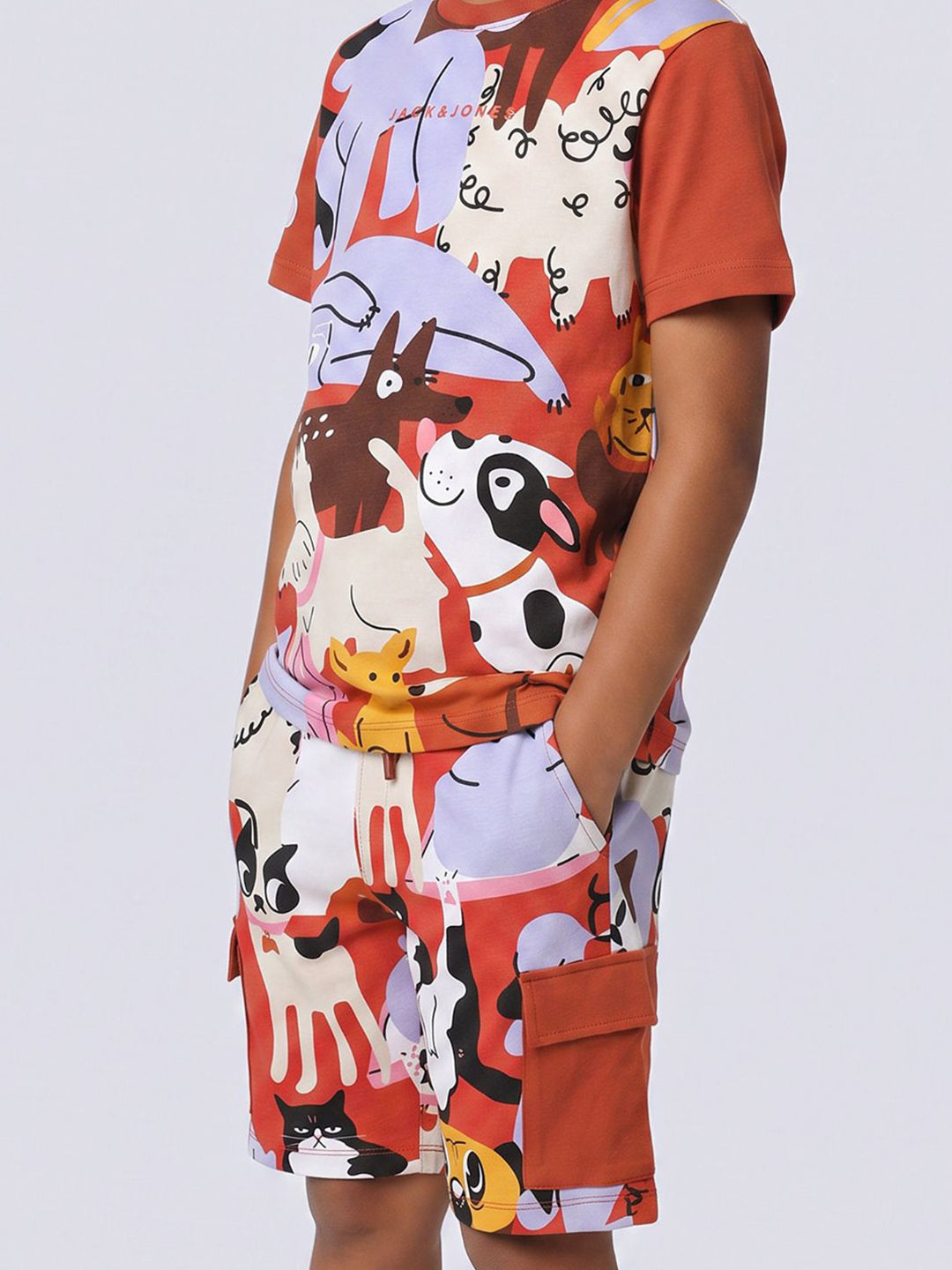 Jack & Jones Jr. Twinsies Shorts Rooibos Tea